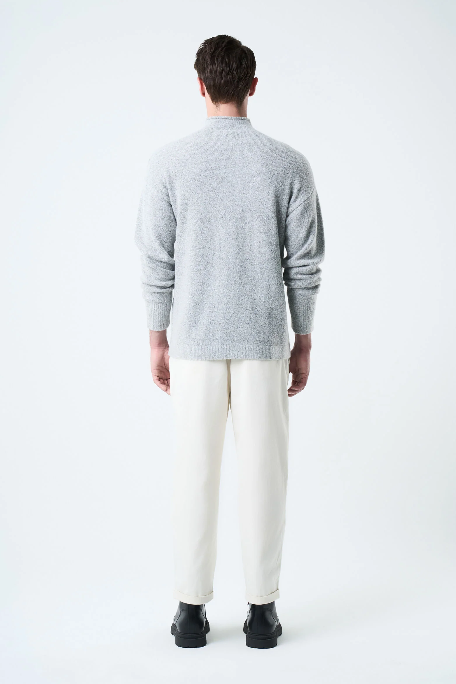 Sika knit sweater for men two tone - Image 3