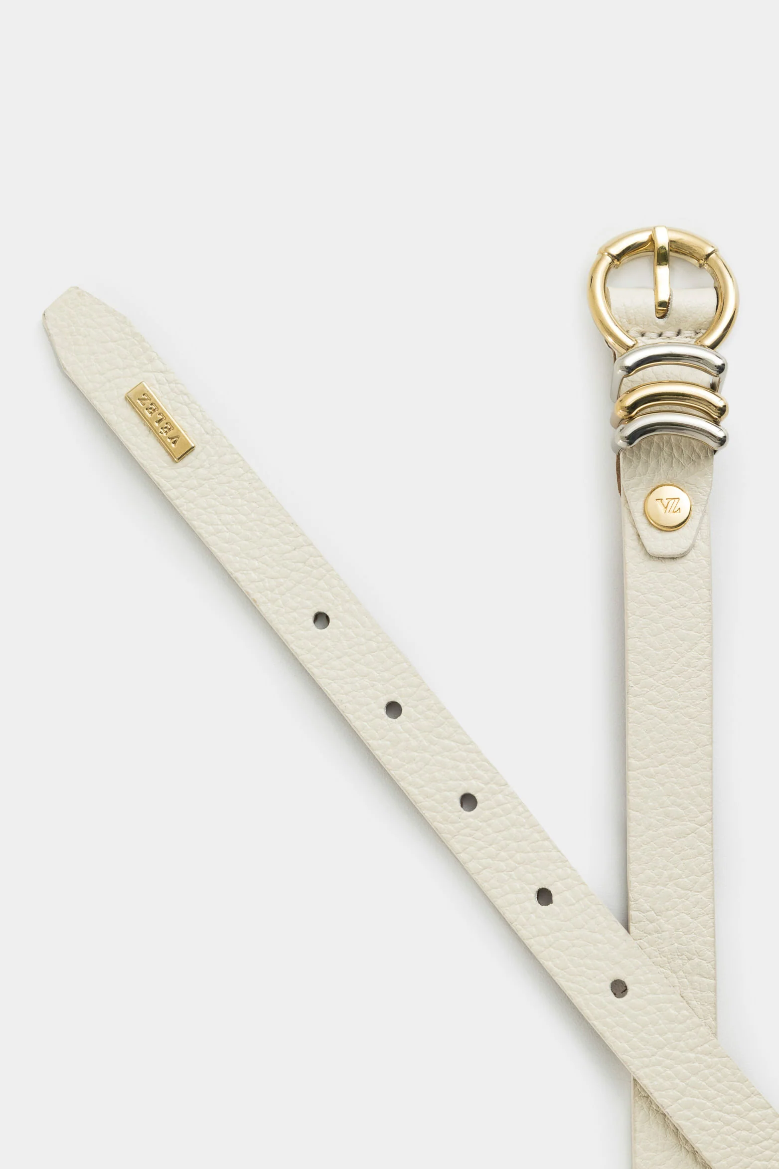 SingleFace Leather Belt for Women with Hexagonal Tip - Image 3