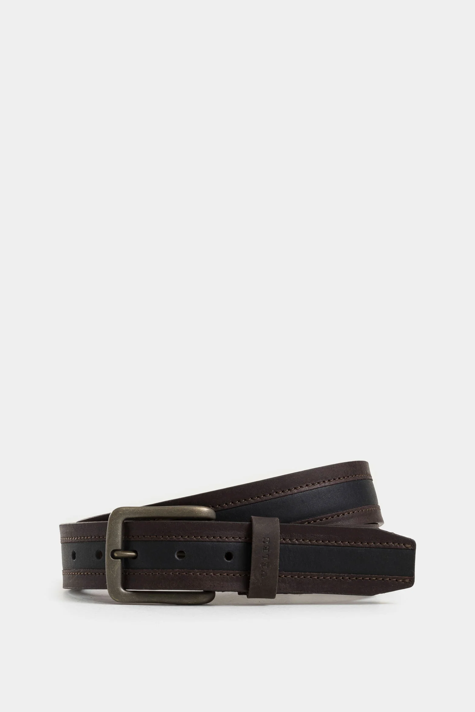 Soft Regular Leather Belt with Trapezoid Buckle for Men