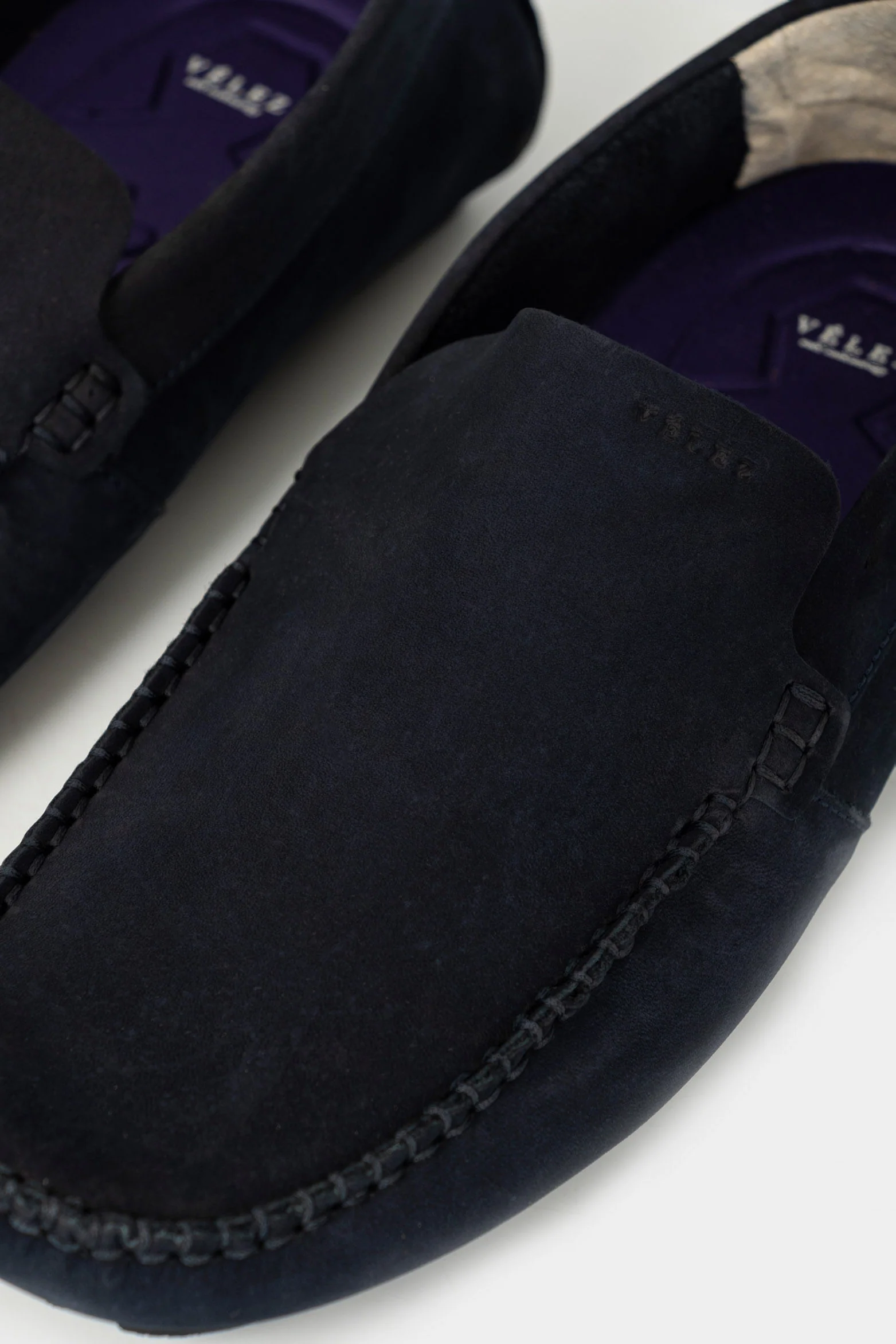 Sport Leather Driver Loafers in Dark Blue - Image 4