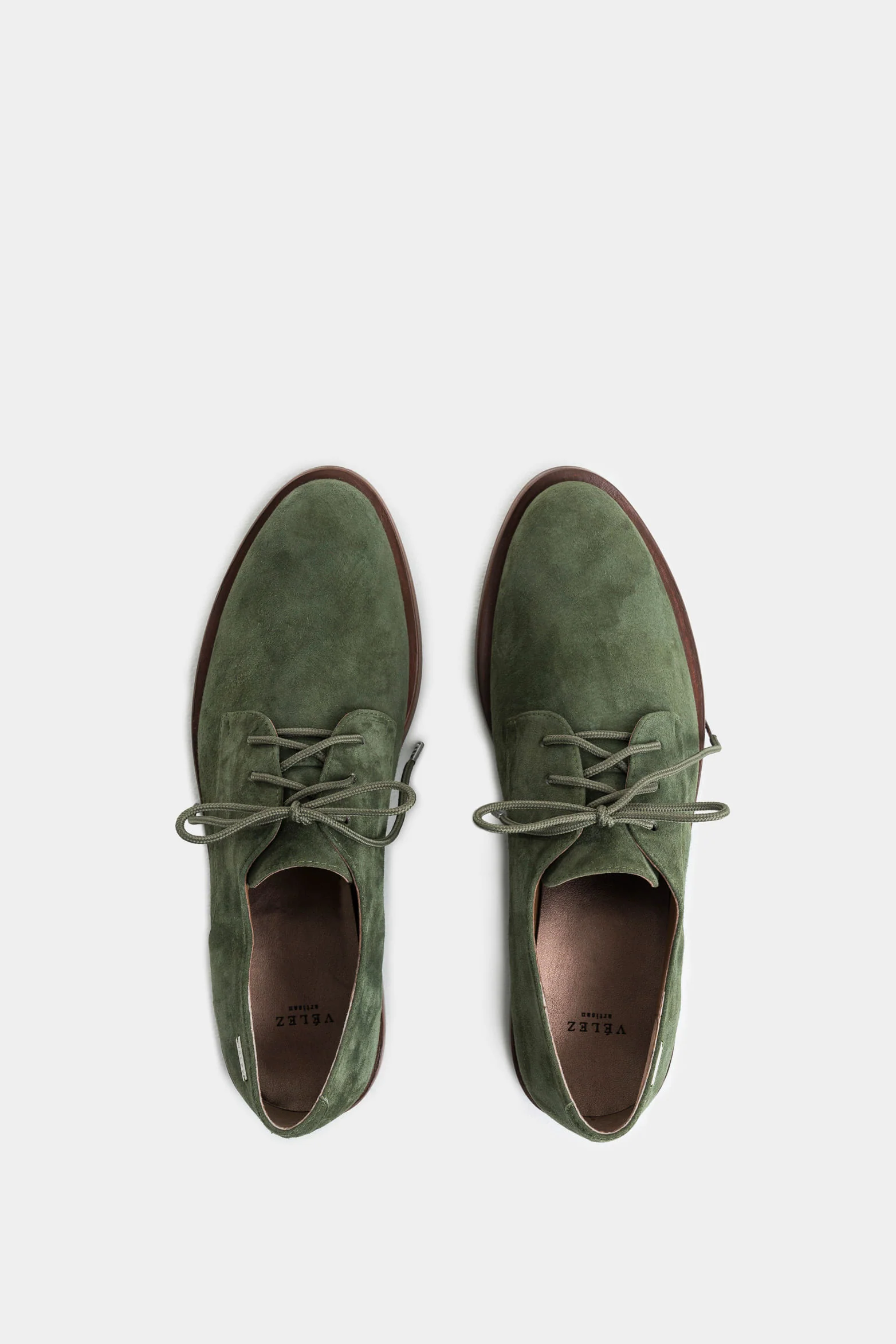 Suede Lace-up Oxford Shoes for Women - Oxford Silhouette - Image 4