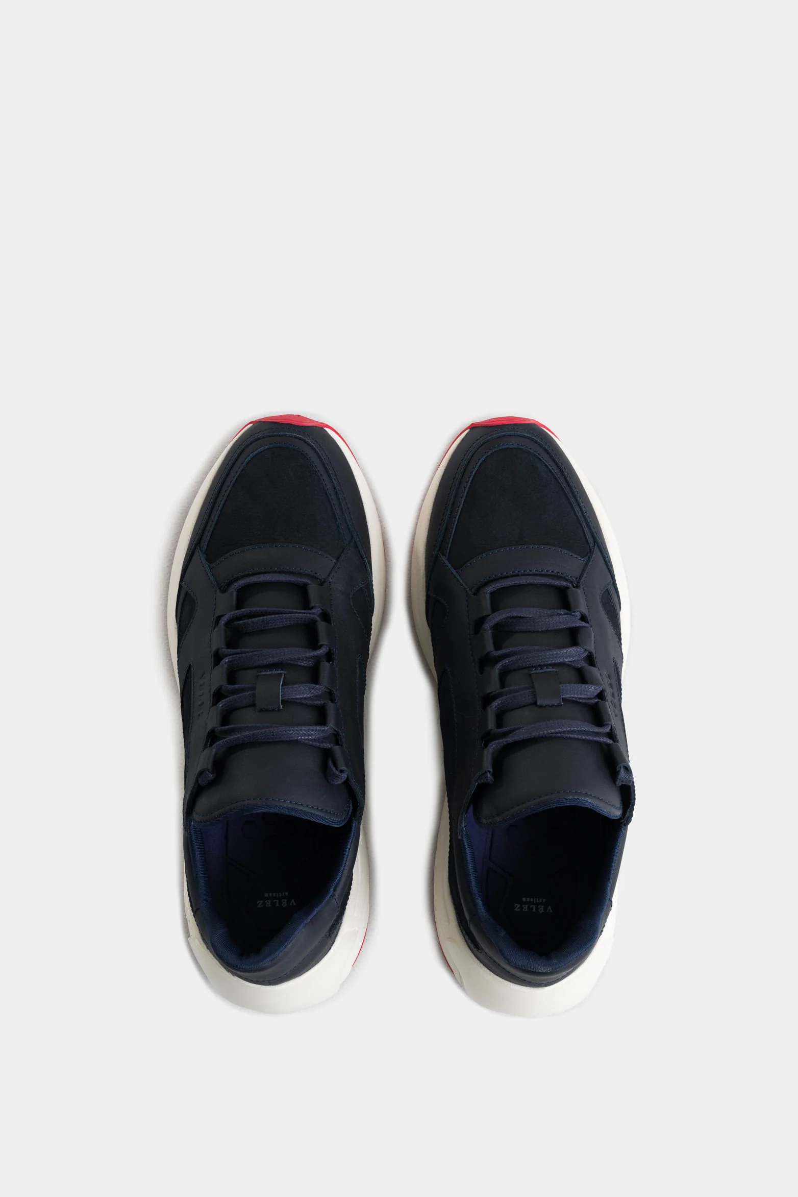Tawny Smooth and Suede Leather Tennis Shoes for Men with Sport Sole - Image 4