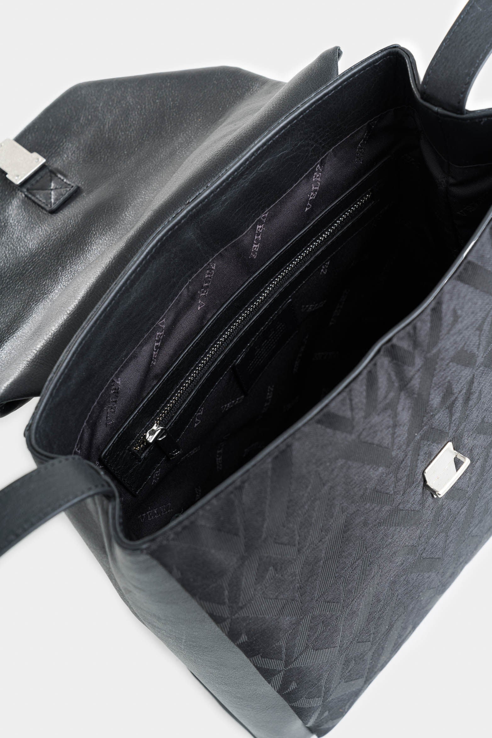 Thalia Leather and Canvas Backpack for Women with VZ Monogram - Image 5
