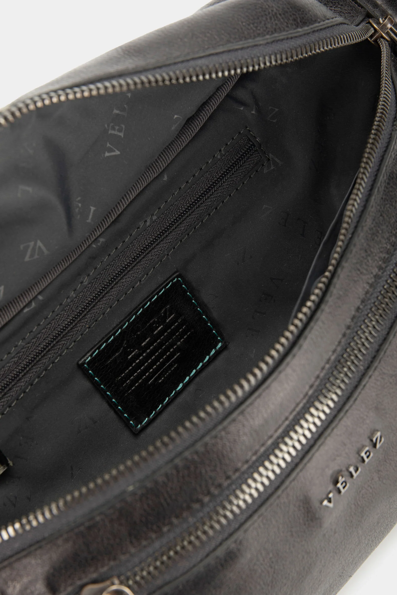 Tivoli Leather Fanny Pack for Men with Nylon Strap Black - Image 6