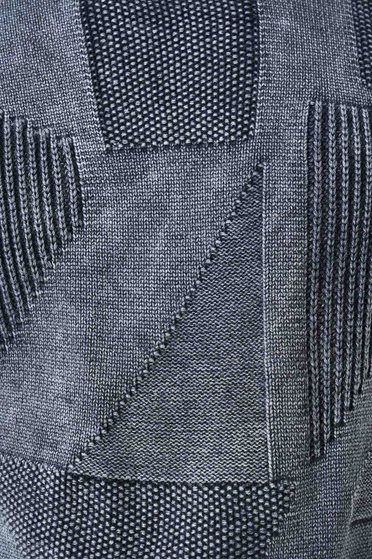 Triangles knitted sweater for men semi-fitted - Image 7
