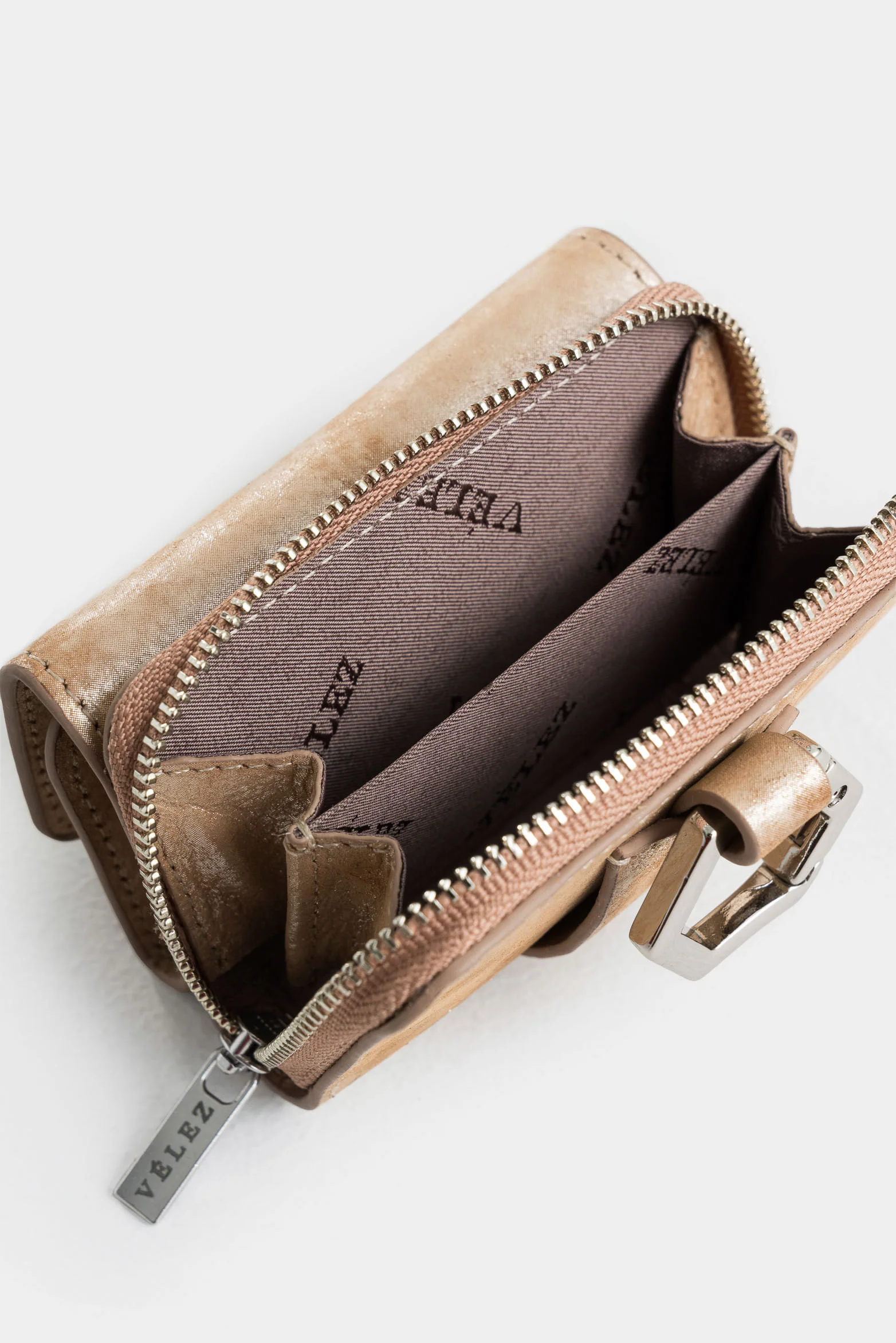 Tropical Bifold Leather Wallet with Belt Pass-through - Image 5