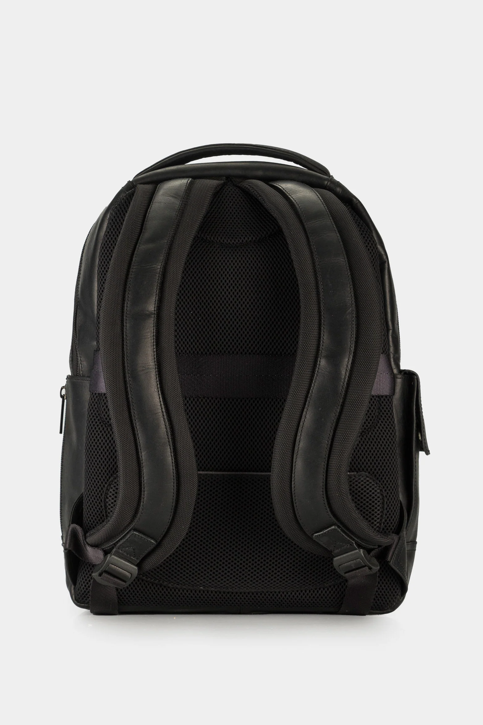 Tropical Leather Backpack in Black - Image 4