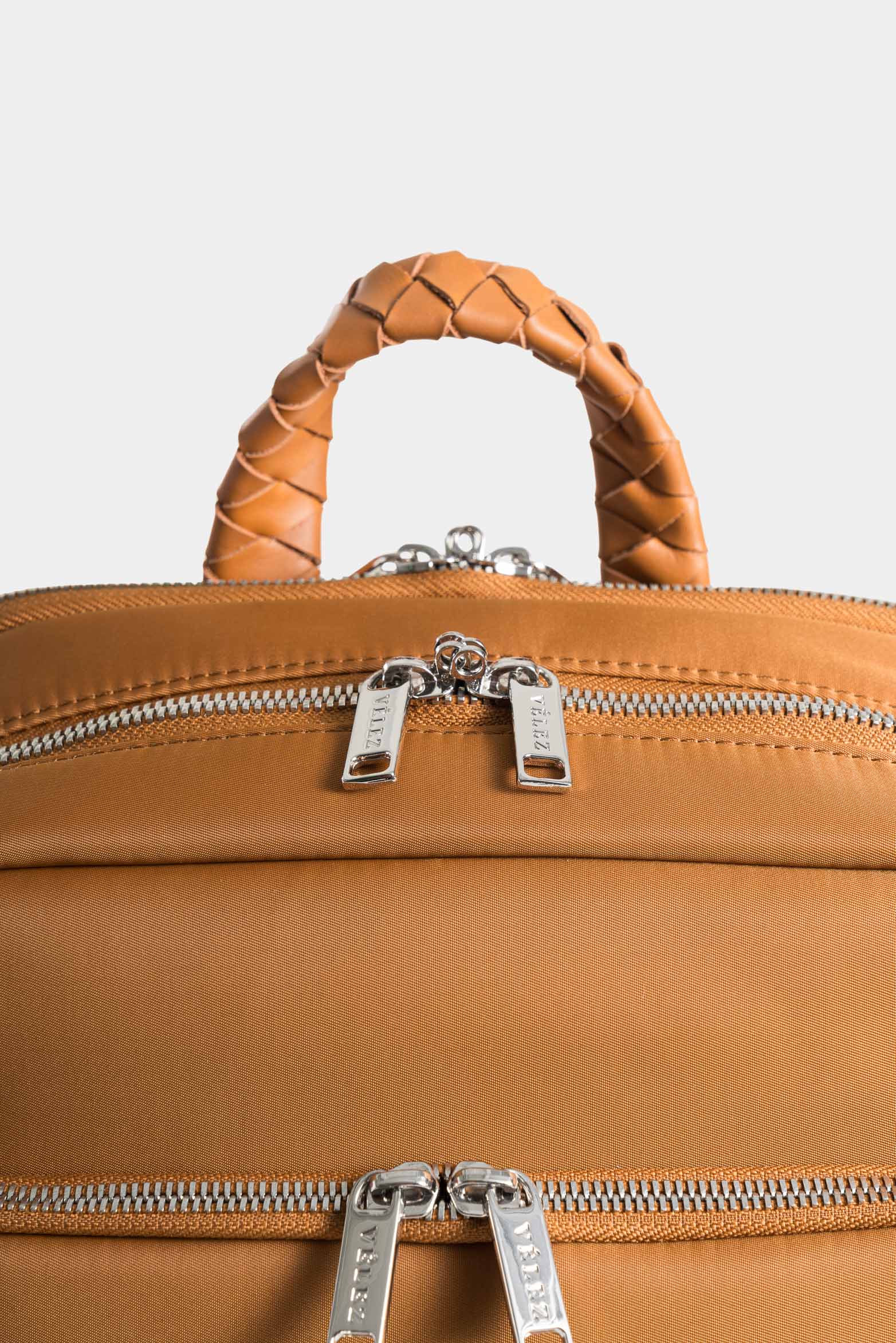 Tula Ryn Recycled Nylon Backpack with Braided Handle for Women - Image 4