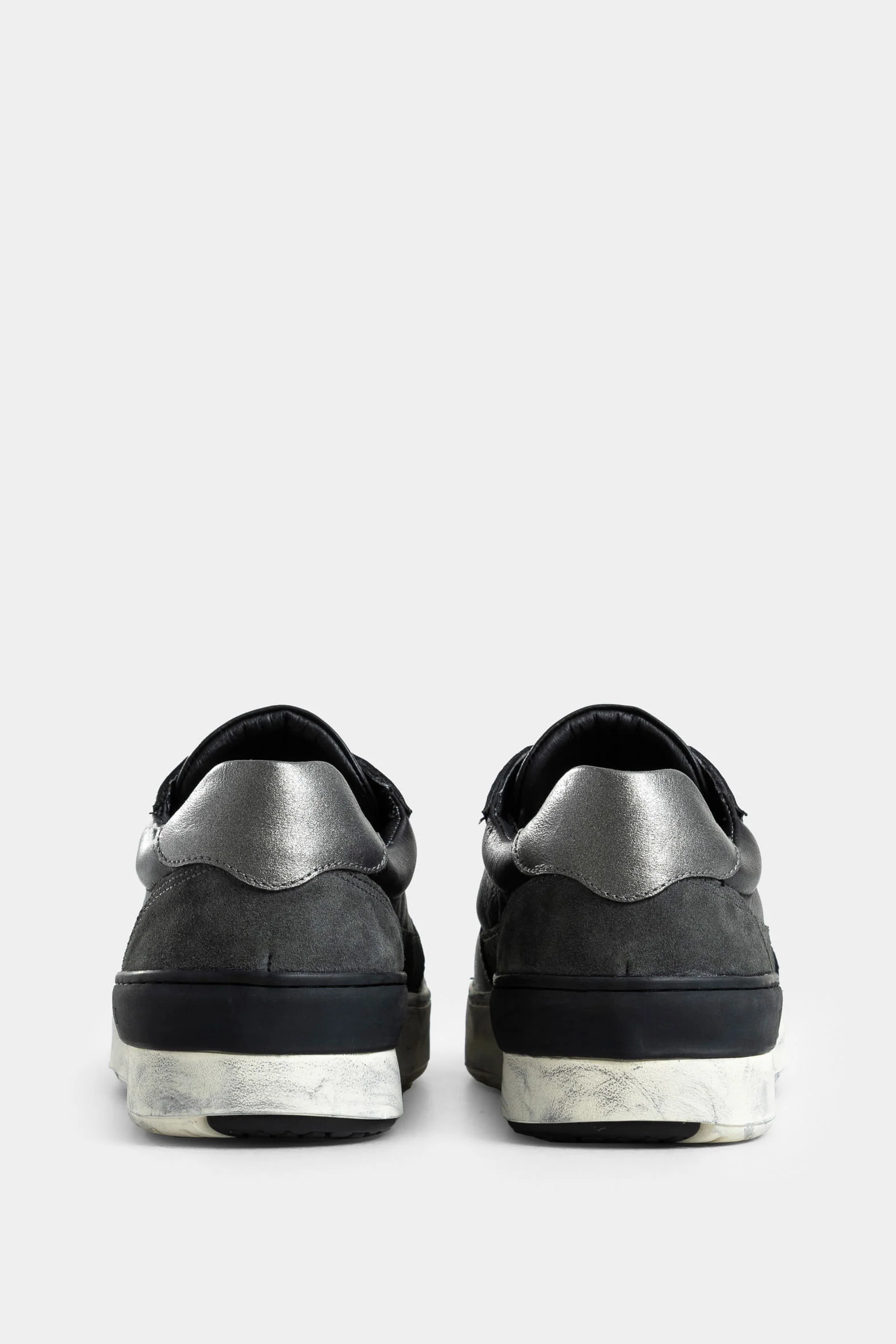 Umbra Box Leather Sneakers for Women with Foil Detail - Image 3