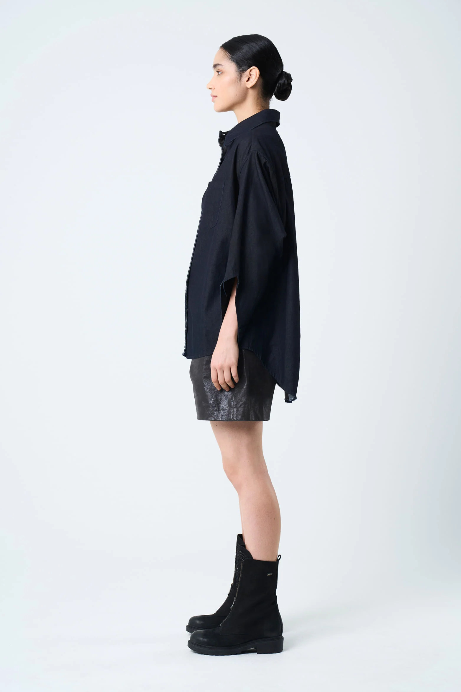 Vega waxed-effect women's shirt - Image 2