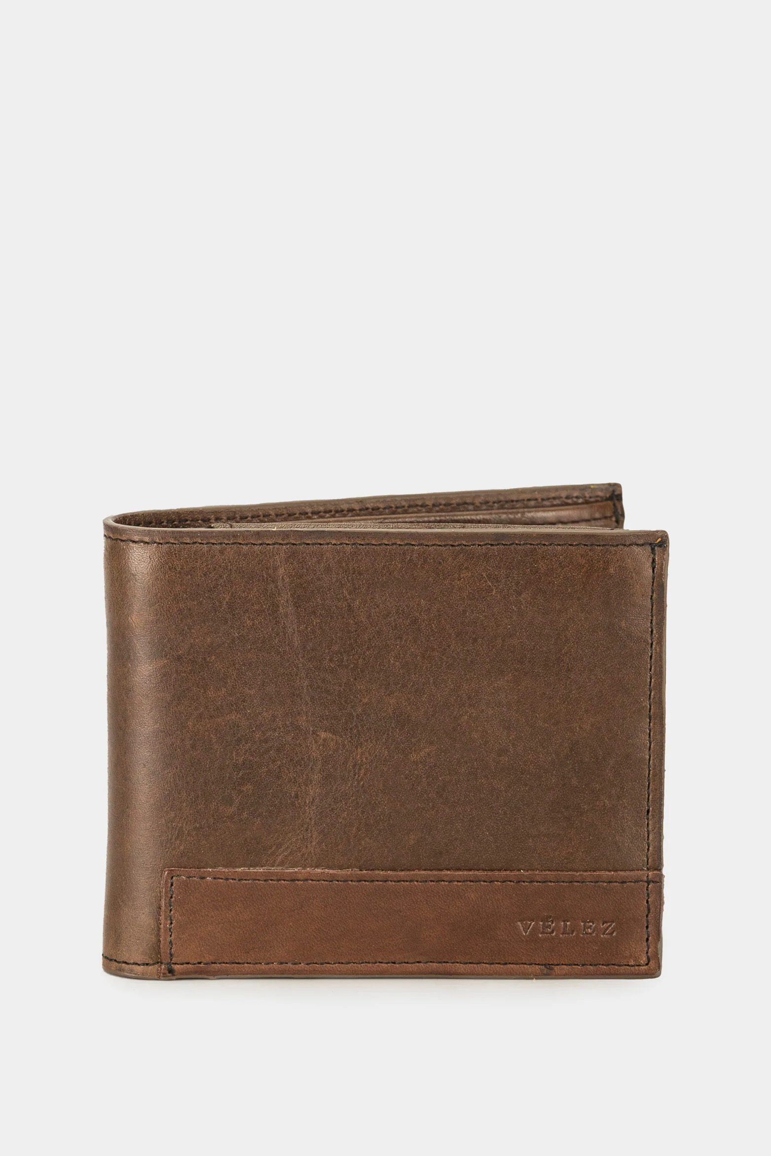 Wallet and Keychain Kit in Smooth Leather Café - Image 2