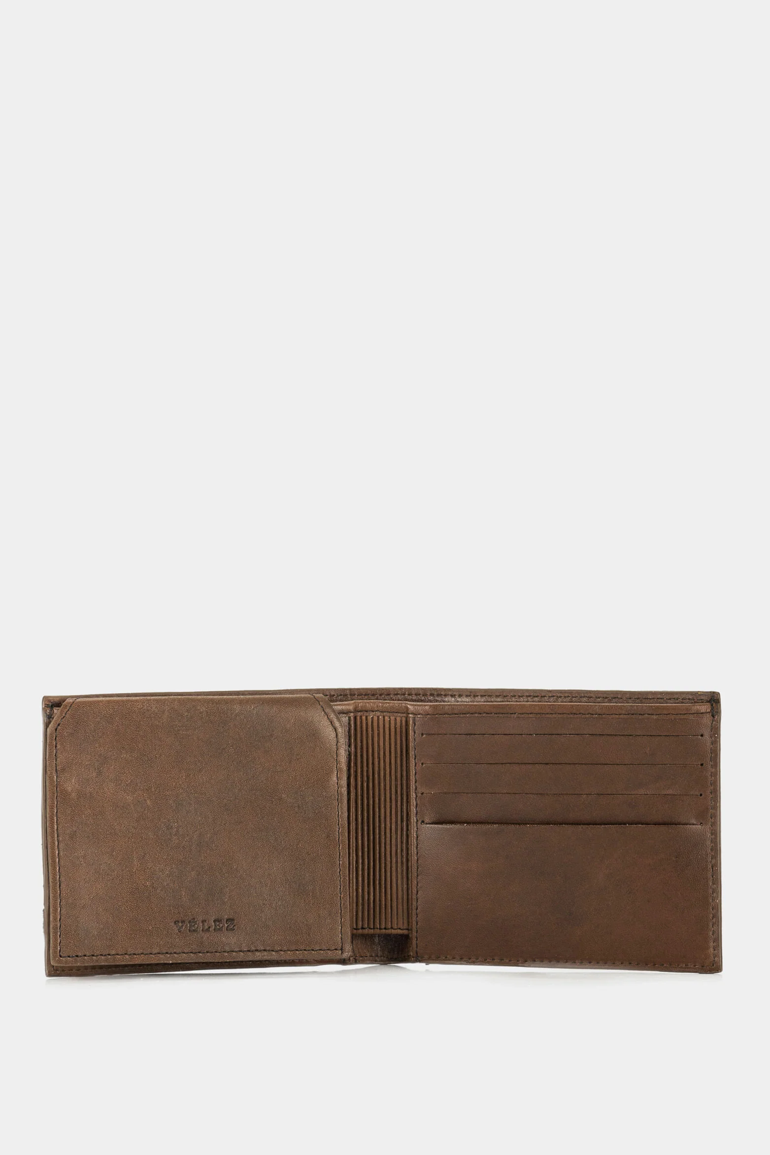 Wallet and Keychain Kit in Smooth Leather Café - Image 3