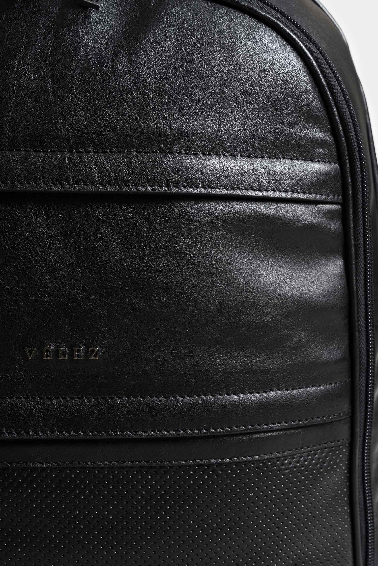 Waterproof 2 Leather Backpack for Men with TwoWay Zipper - Image 4