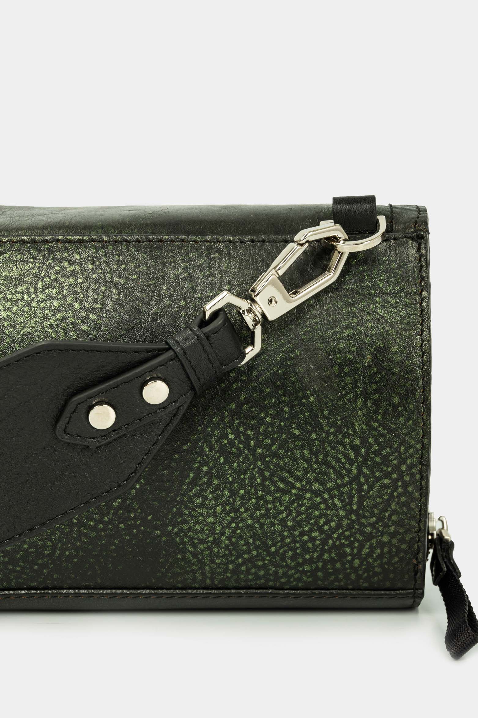 Women’s Abi Mini HandHandbags in Black with VZ Print and Strap - Image 4