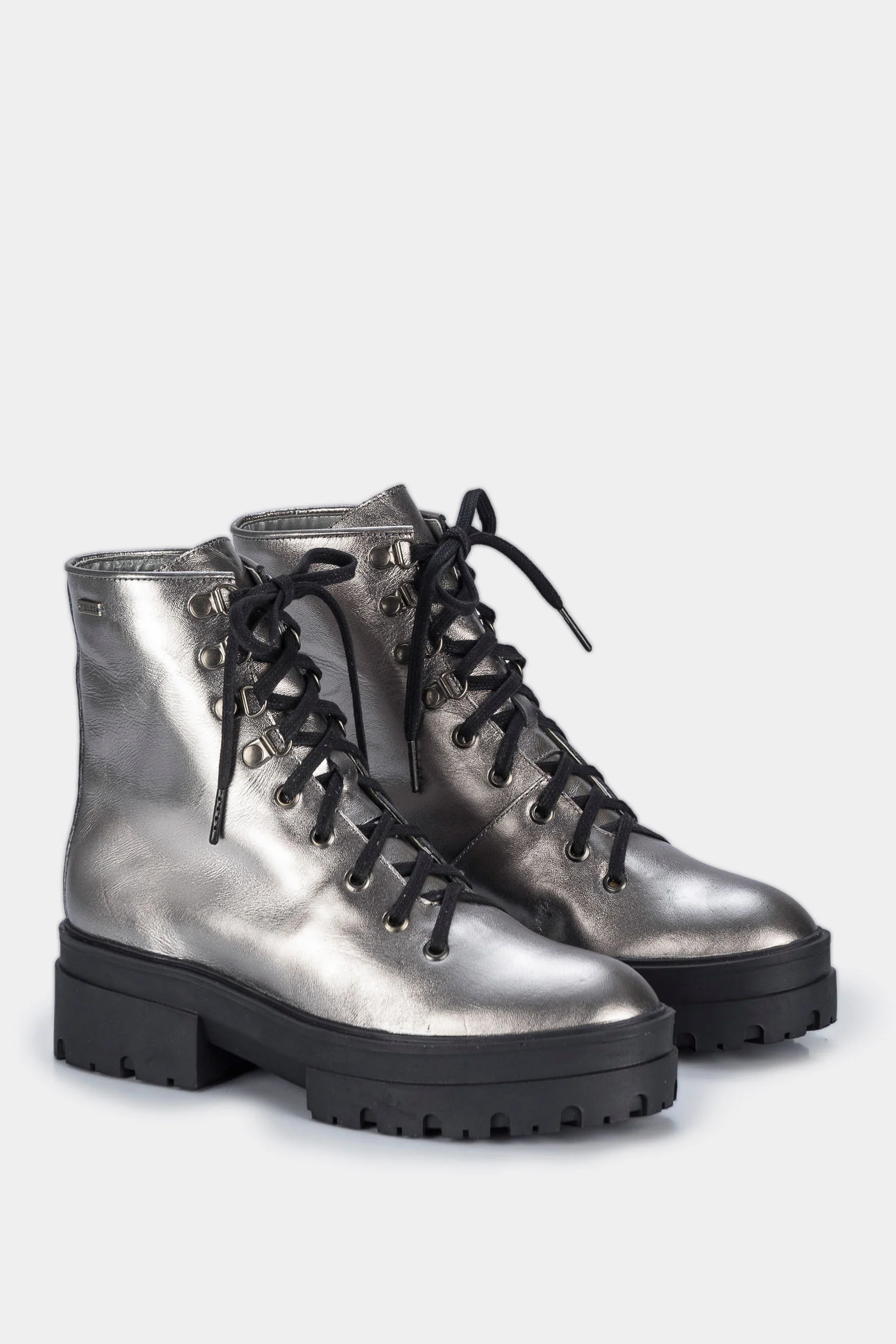 Women’s Ascona Leather Ankle Boots with Lug Sole - Image 2