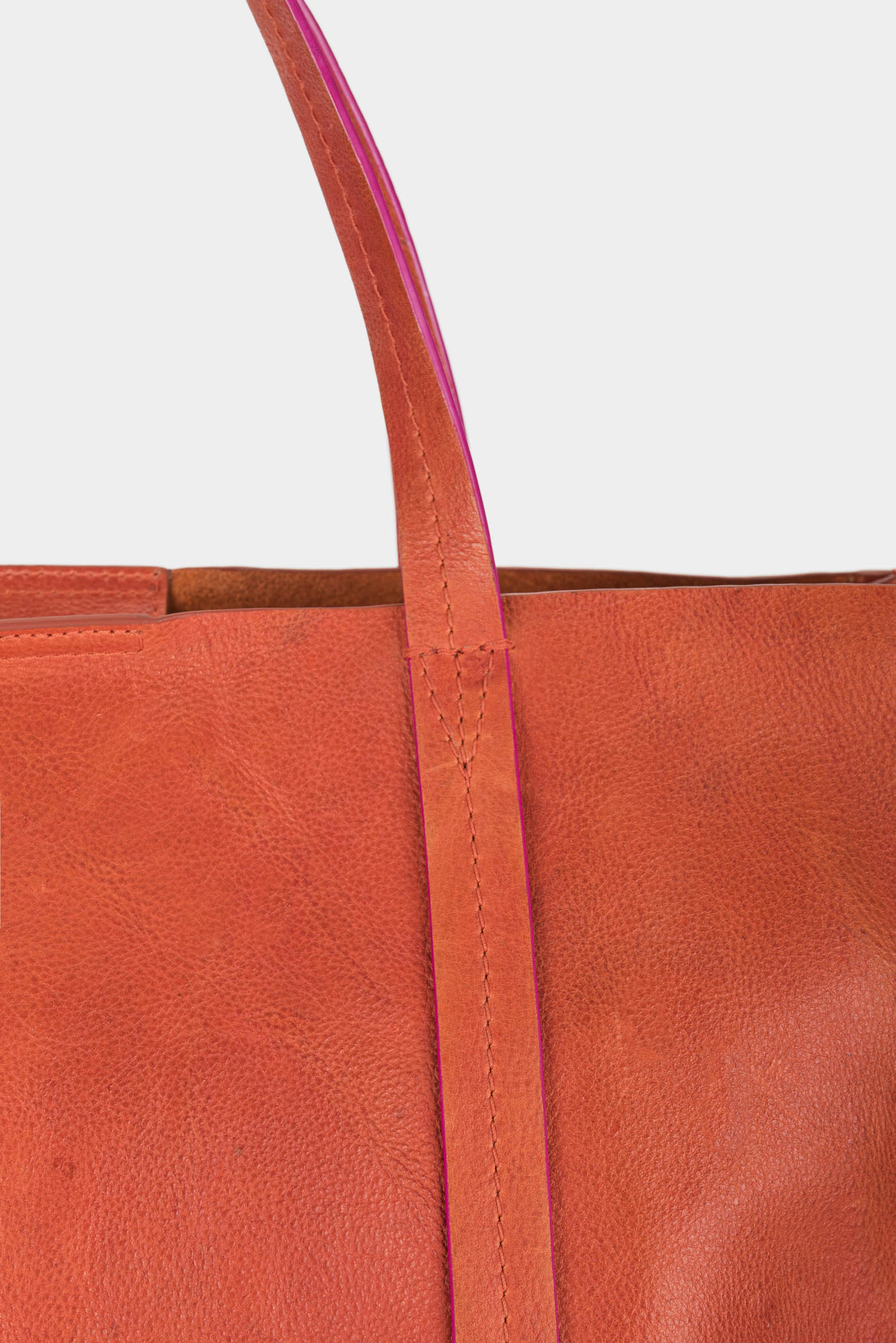 Women’s Belmira Leather Shopper Handbags with Contrast Dyes - Image 4