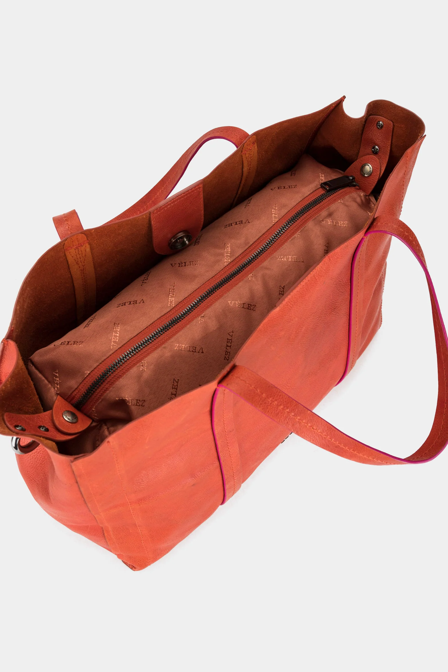 Women’s Belmira Leather Shopper Handbags with Contrast Dyes - Image 7
