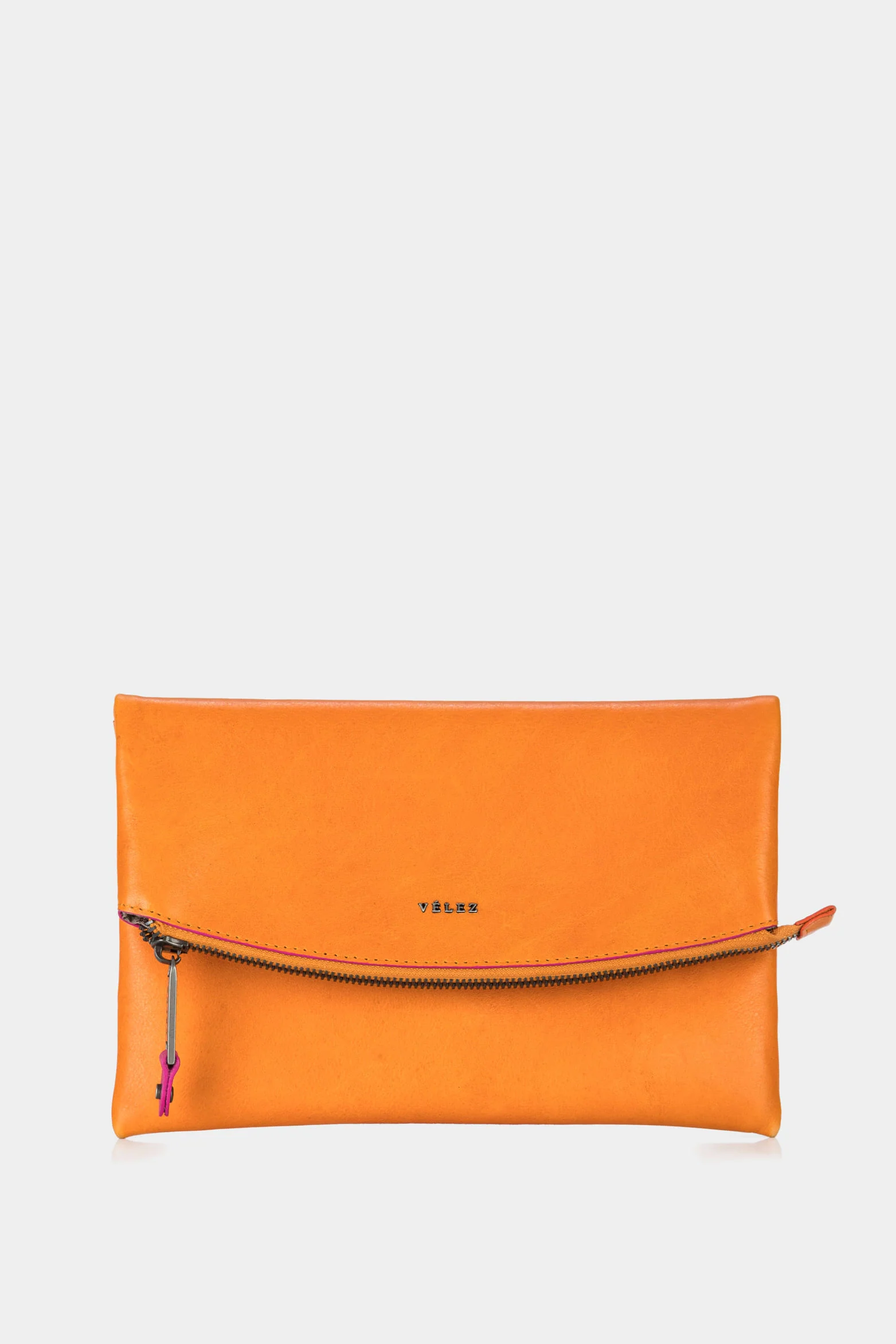 Women’s Borneo Cosmetic Pouch in Yellow Leather