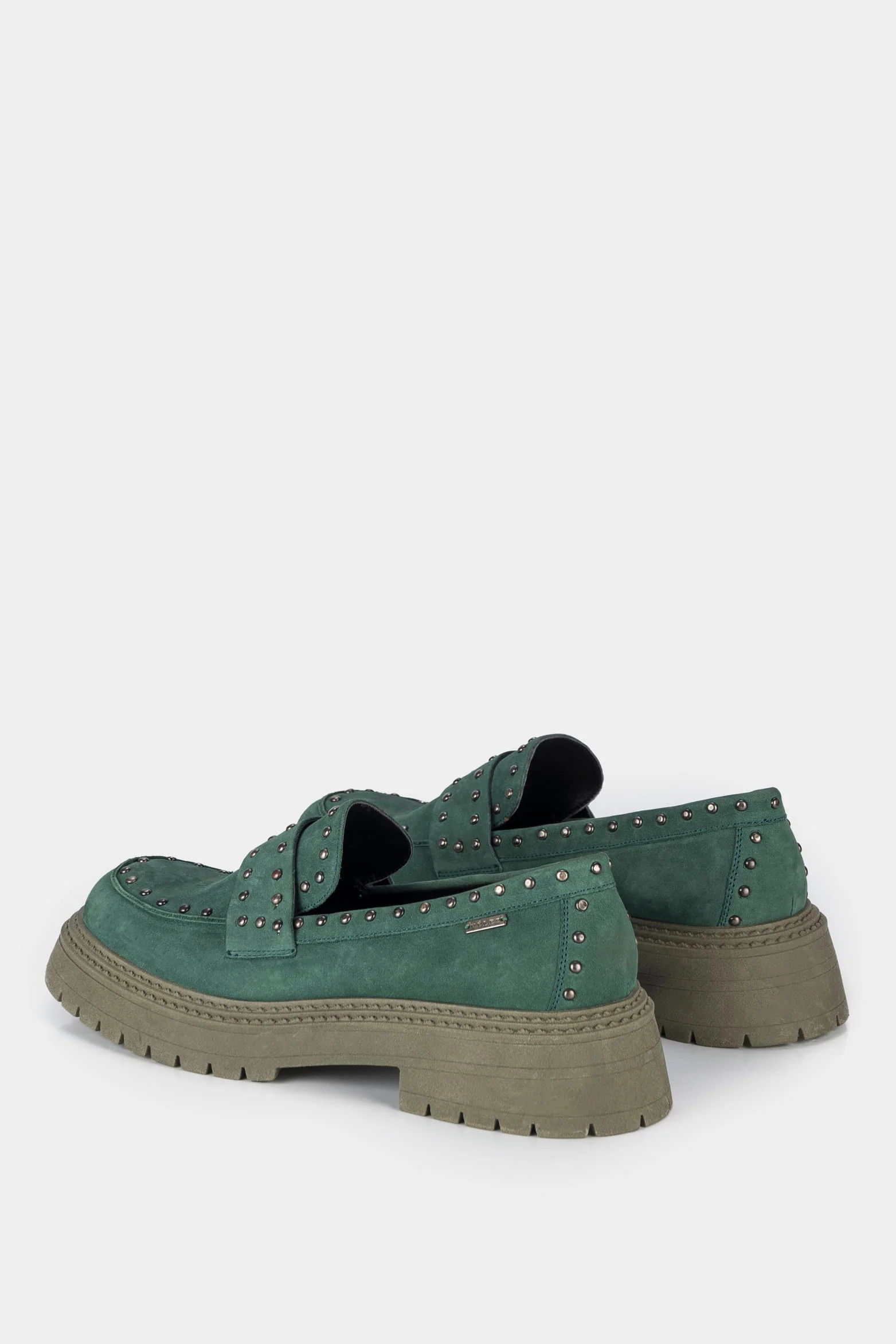 Women’s Castelo Suede Loafers with Studded Detail - Image 3