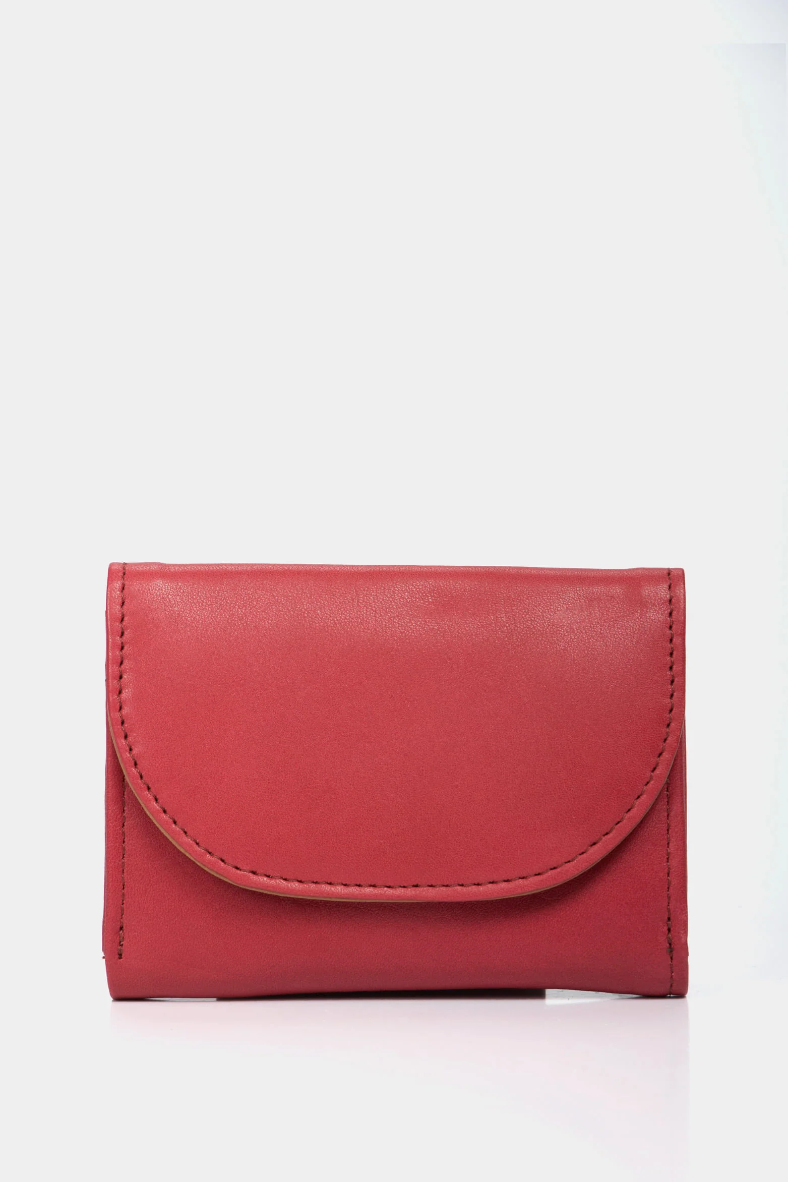Women’s Humanista Small Leather Wallet in Red/Multicolor - Image 3