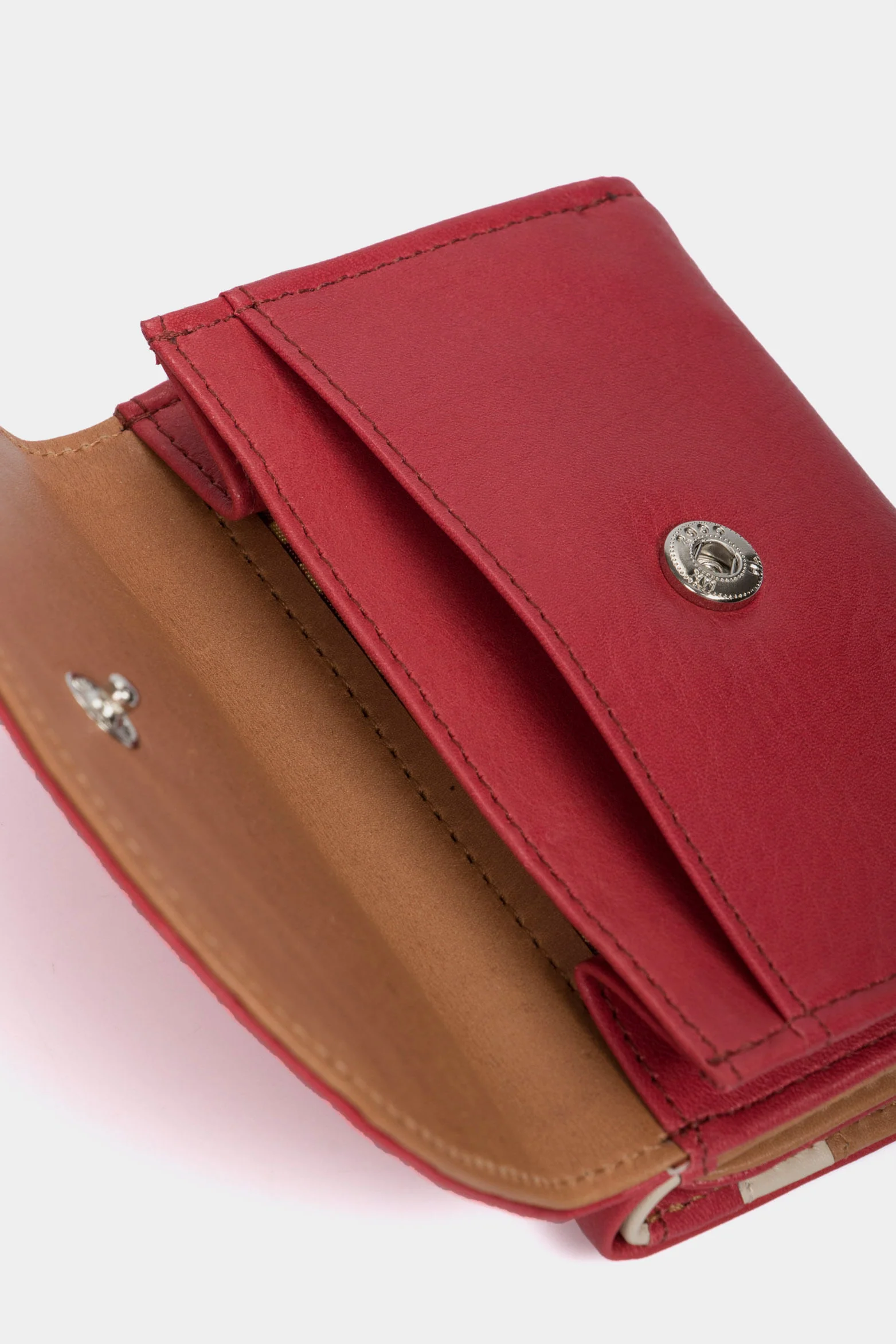 Women’s Humanista Small Leather Wallet in Red/Multicolor - Image 5