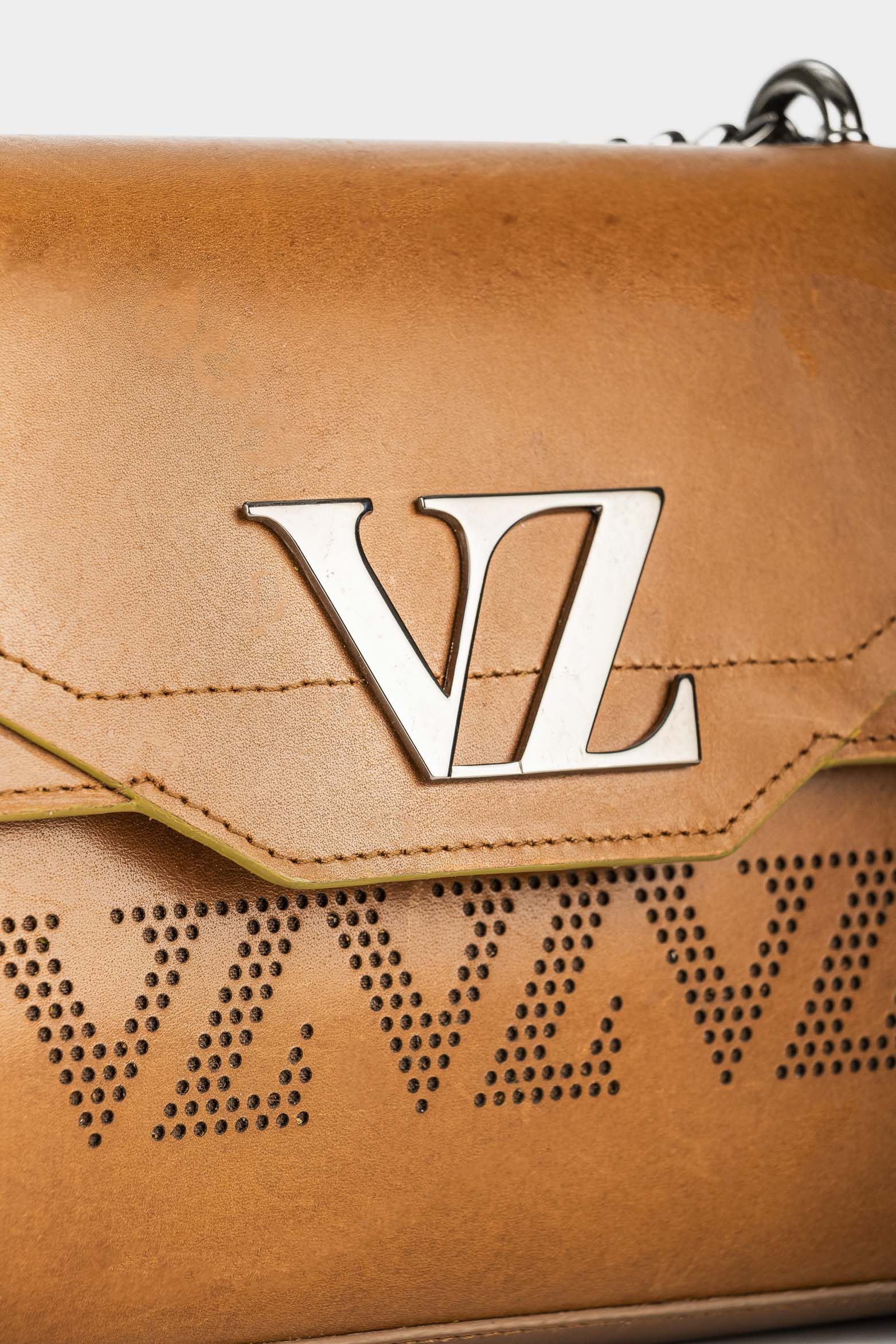 Women’s Lili Leather Bowling Handbags with VZ Monogram - Image 4