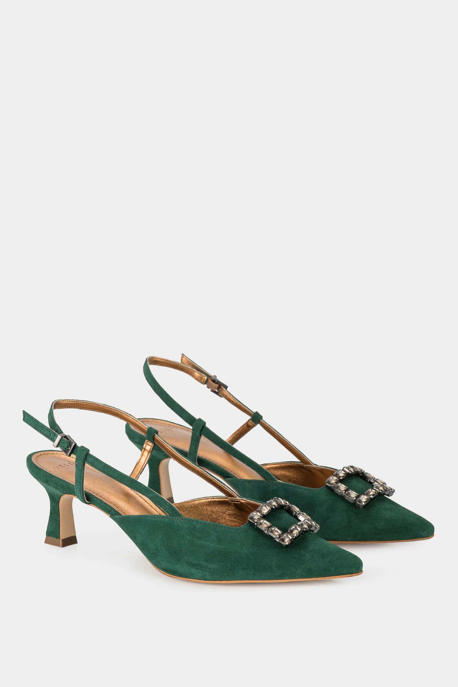 Women’s Monsanto Leather Pump with Beaded Appliqué - Image 2
