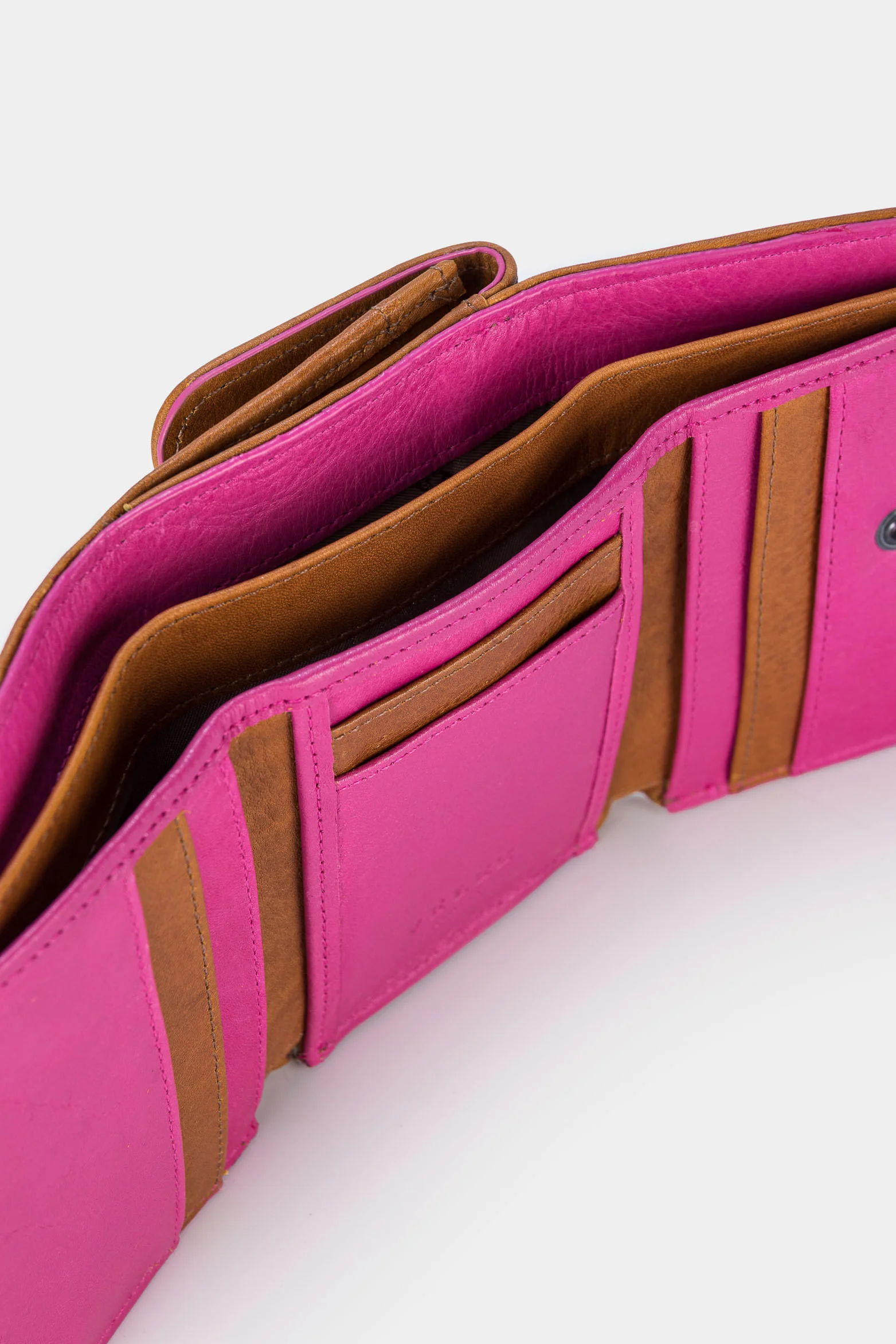 Women’s Multipurpose Small Wallet in Honey Leather - Image 6