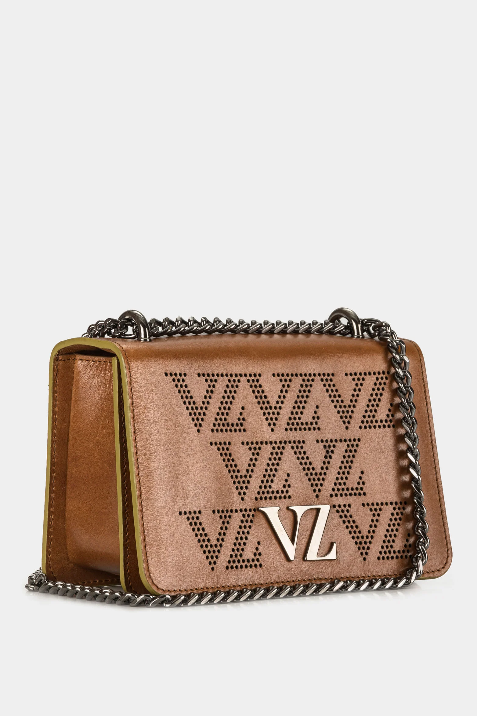 Women’s Onyx Leather Crossbody with VZ Monogram - Image 2