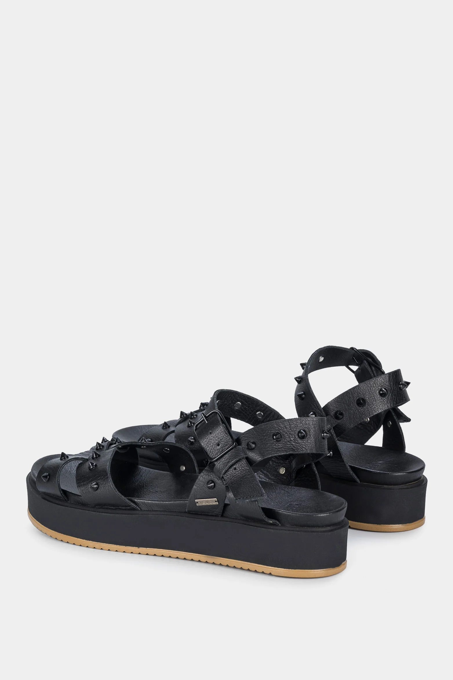 Women’s Palau Platform Leather Sandals with Metal Studs - Image 3