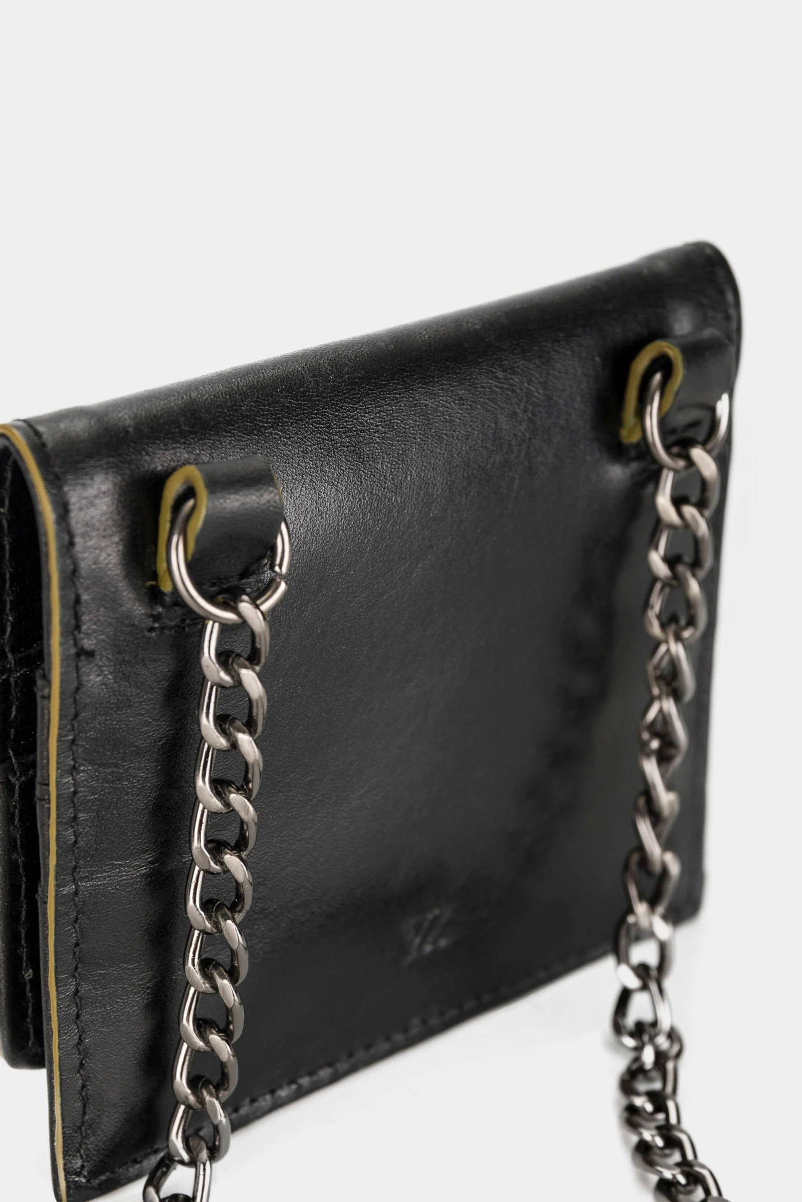 Women’s Splash Leather Card Holder with Perforated VZ Detail - Image 5