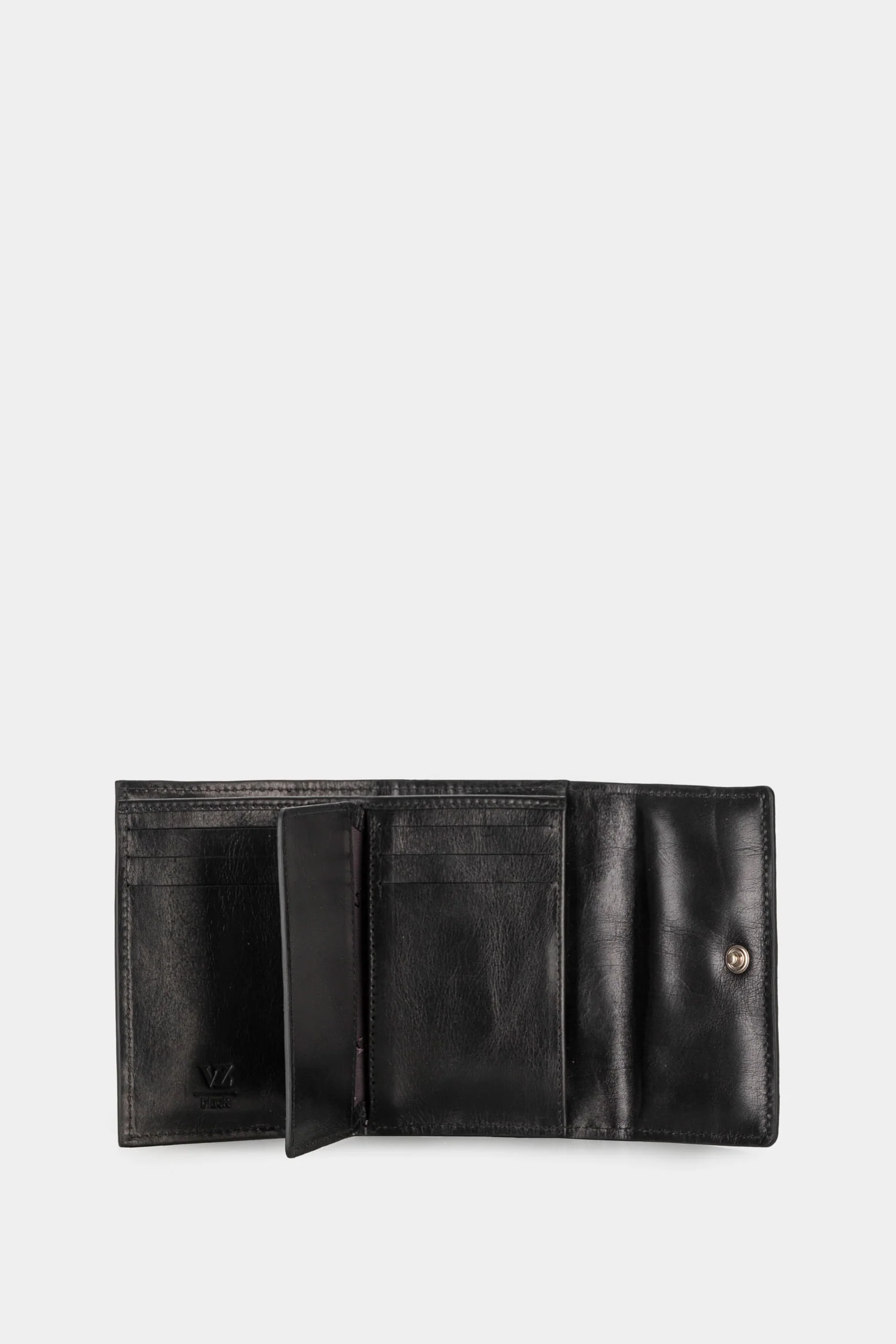 Women’s Taupe Leather Wallet with Removable Strap - Image 2