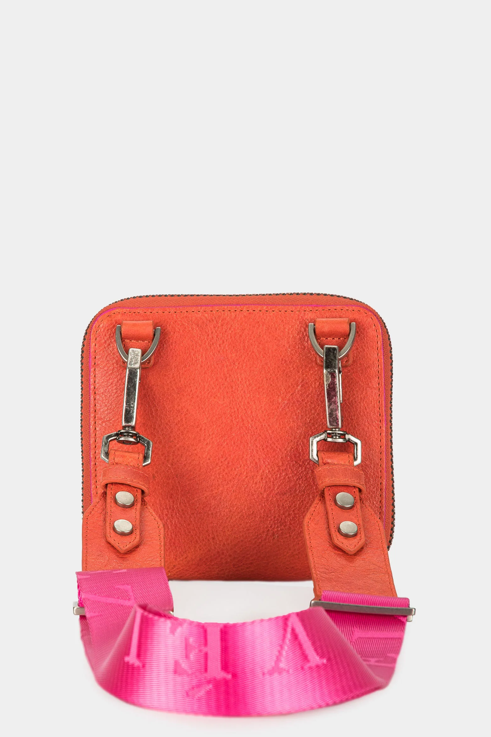 Women’s Uraki Leather Wallet with Seatbelt-Style Strap - Image 3