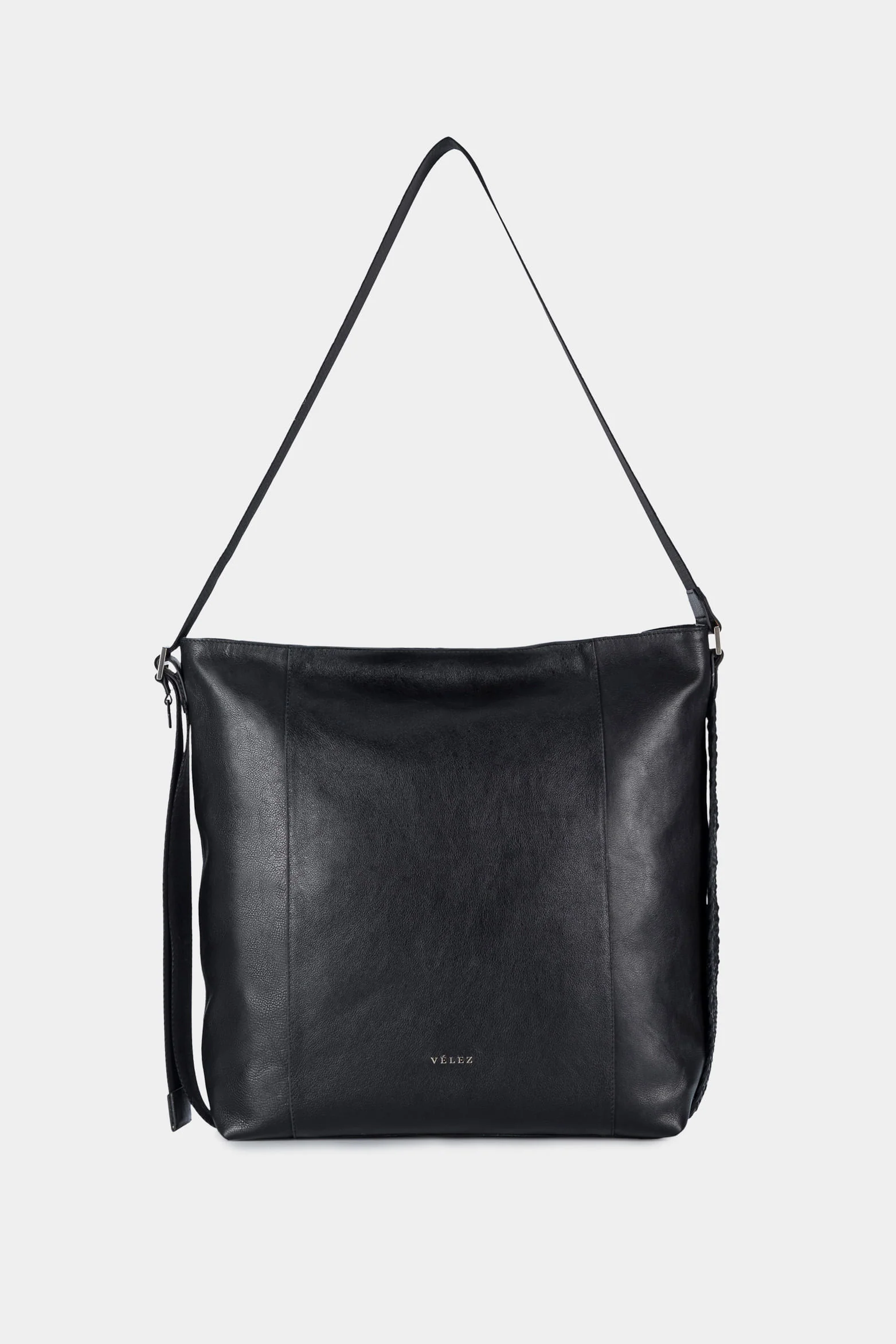 Women’s Venus Shopper Handbags in Leather with Woven Side Detail