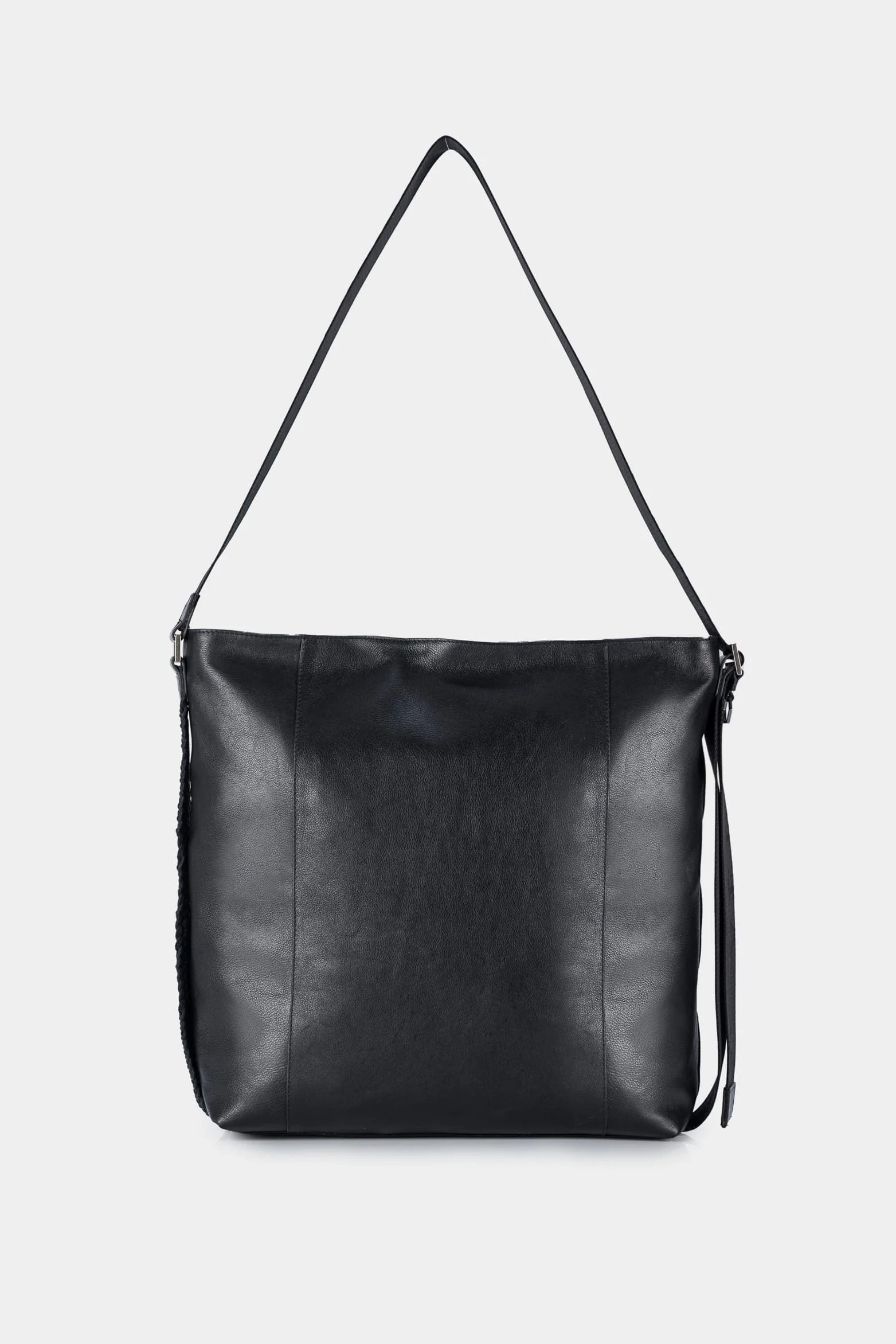 Women’s Venus Shopper Handbags in Leather with Woven Side Detail - Image 3