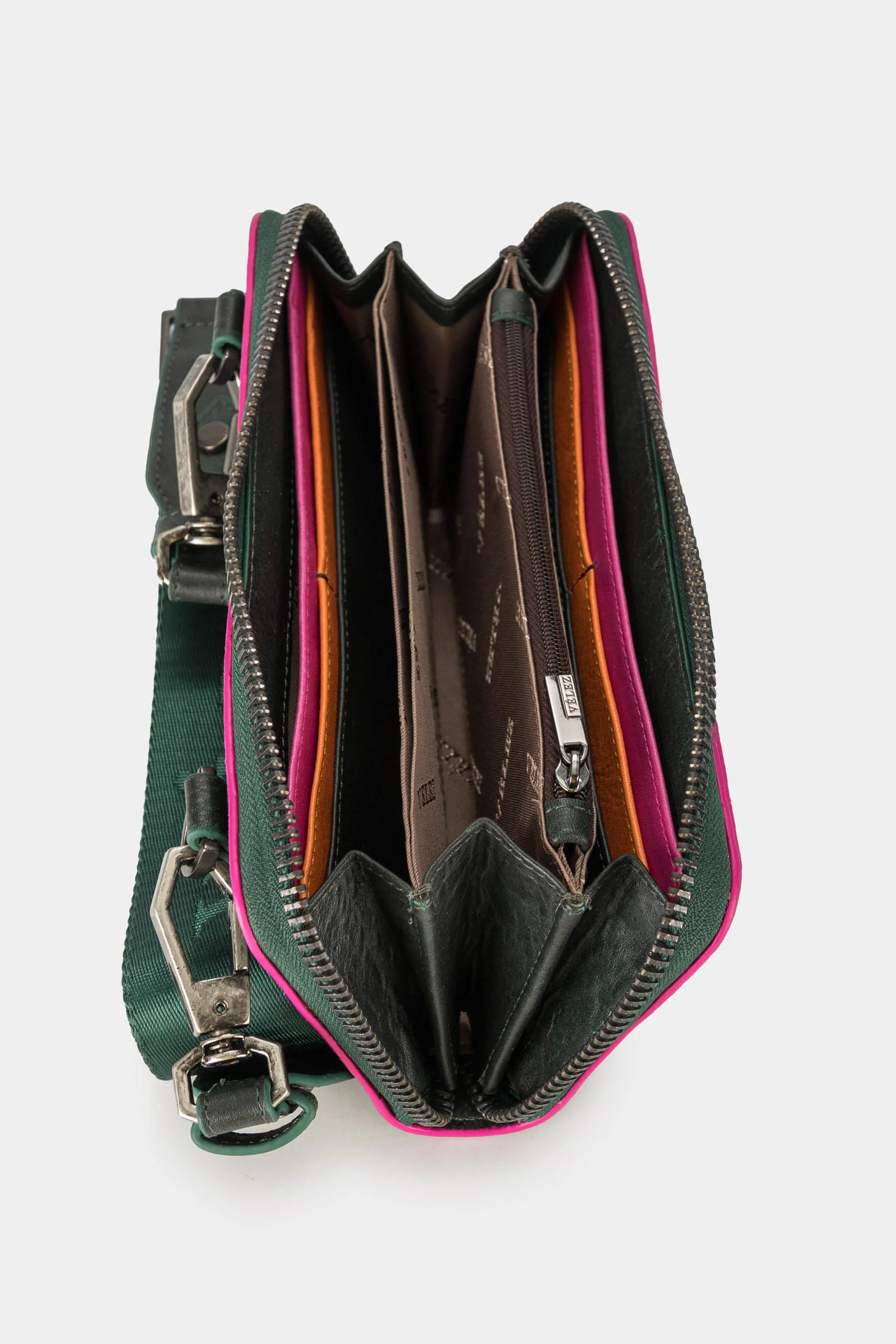 Women’s Vesuvius Leather Zip-Around Wallet with Internal Pocket - Image 2