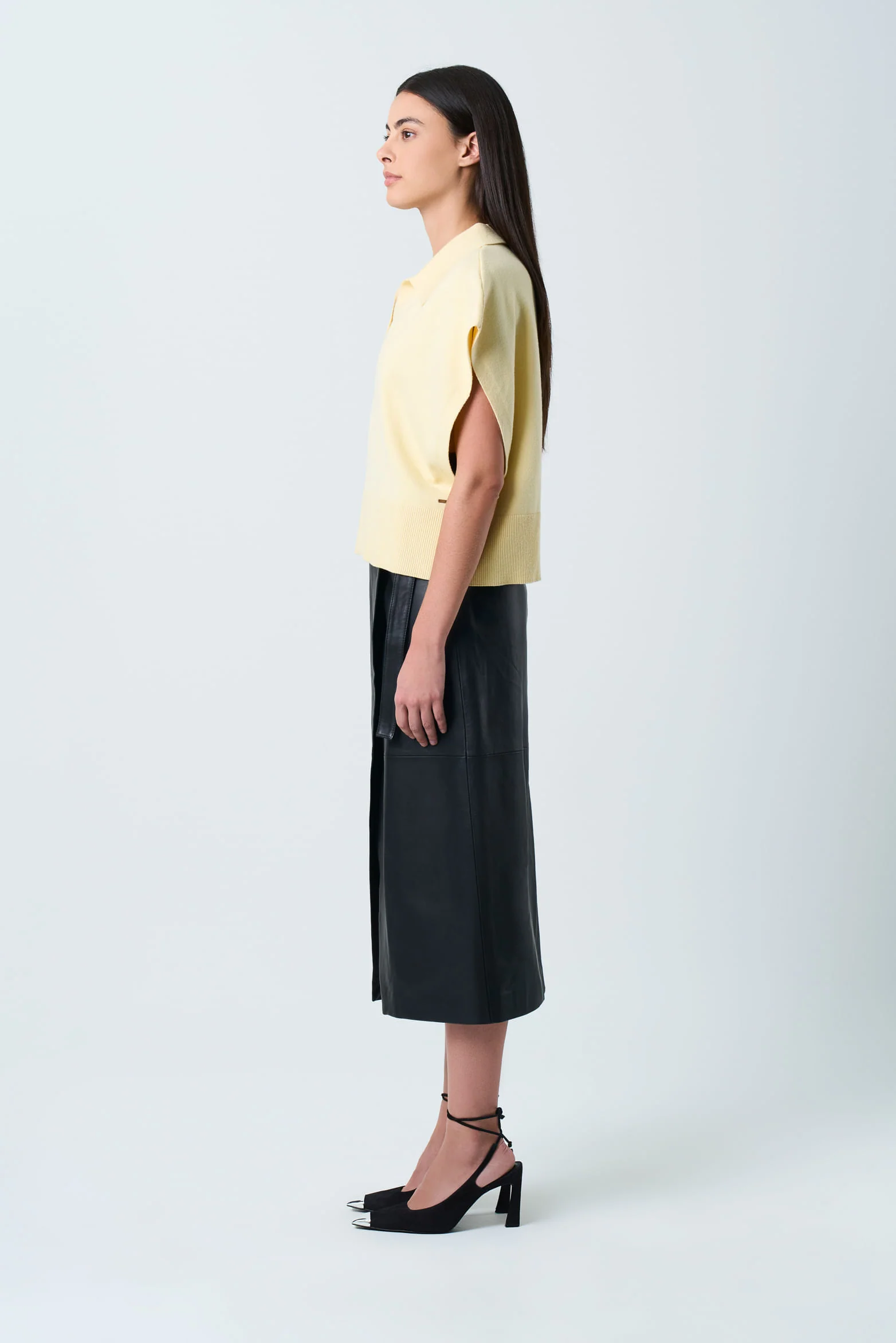 Women's Bora Knit Polo, Boxy Silhouette - Image 2