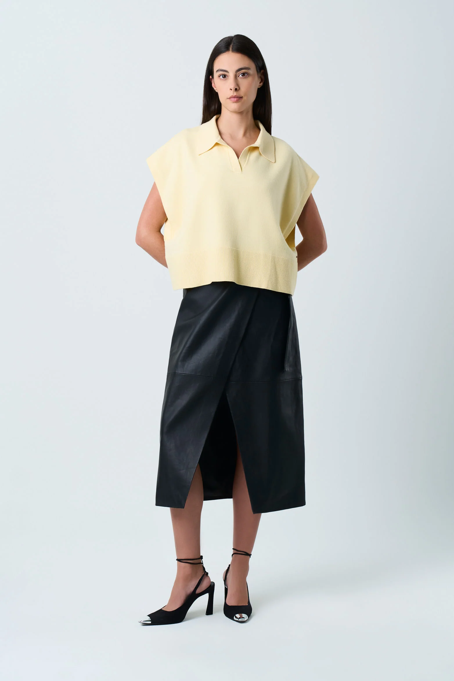 Women's Bora Knit Polo, Boxy Silhouette - Image 4