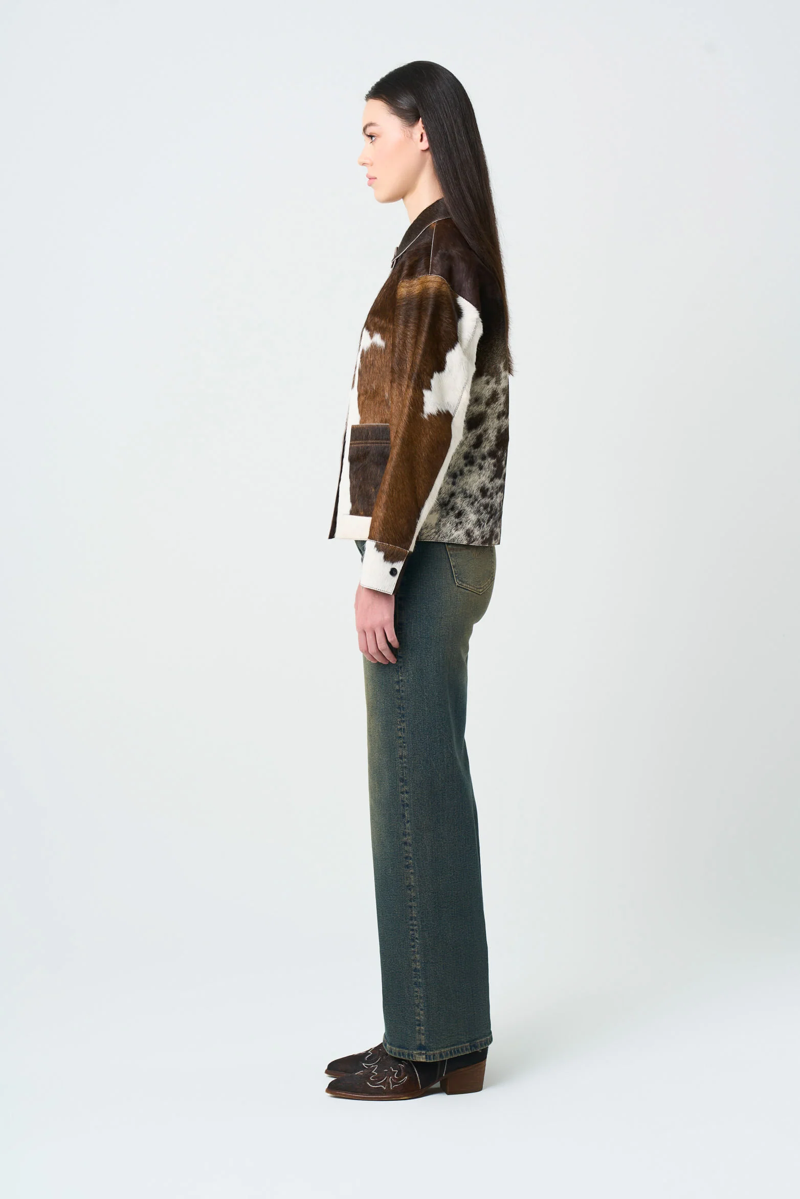 Women's Cowskin Leather Jacket - Image 3