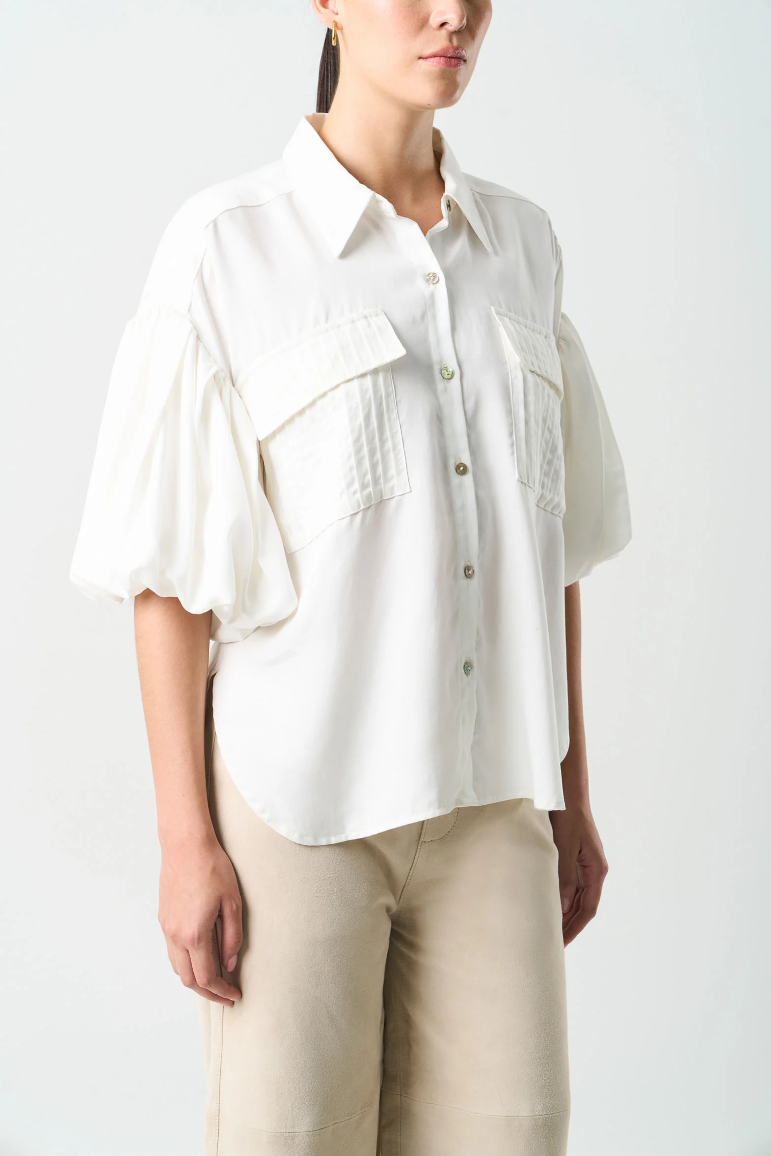 Women's Galera Puff-Sleeve Shirt - Image 5