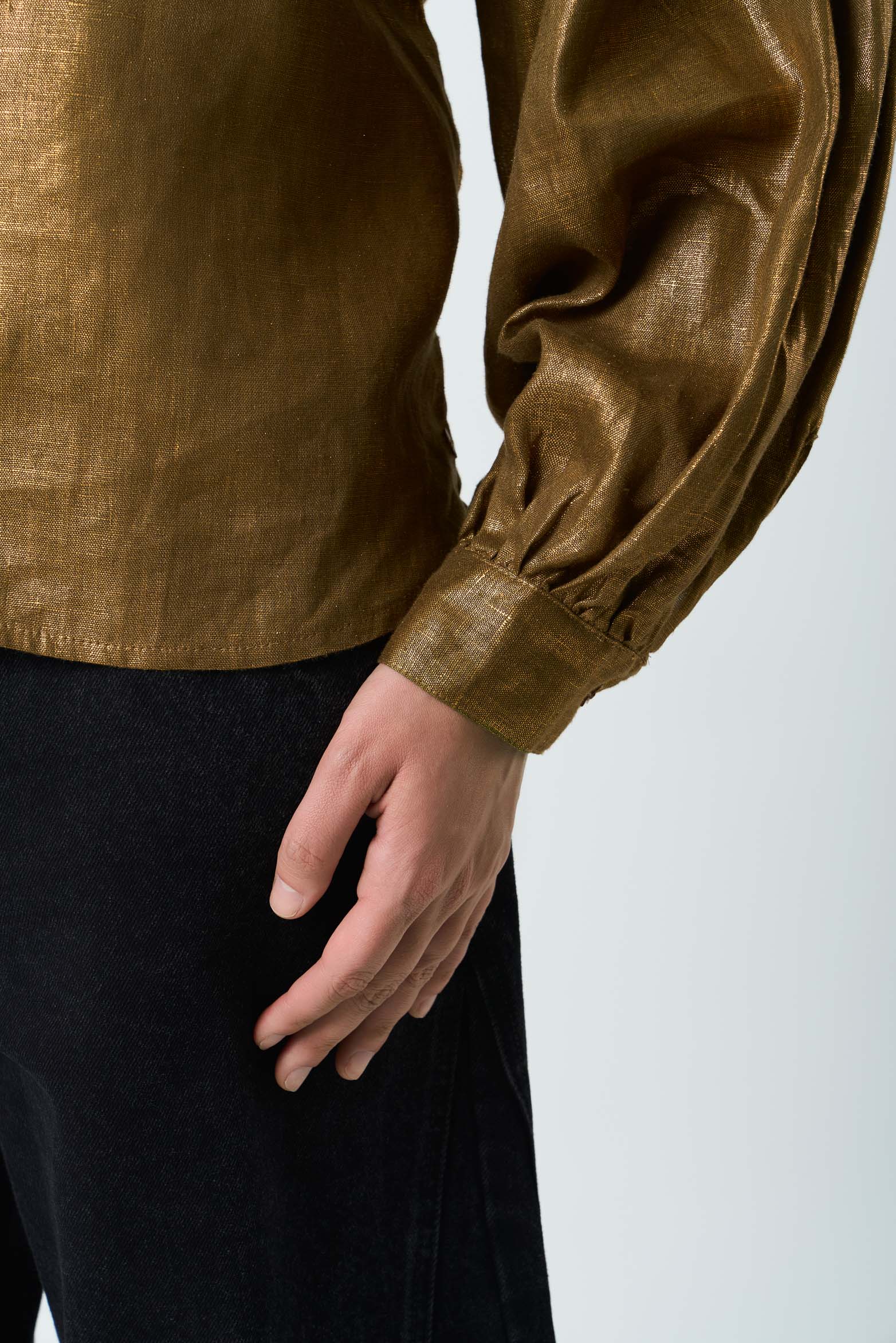 Women's oversized linen Gale shirt - Image 7