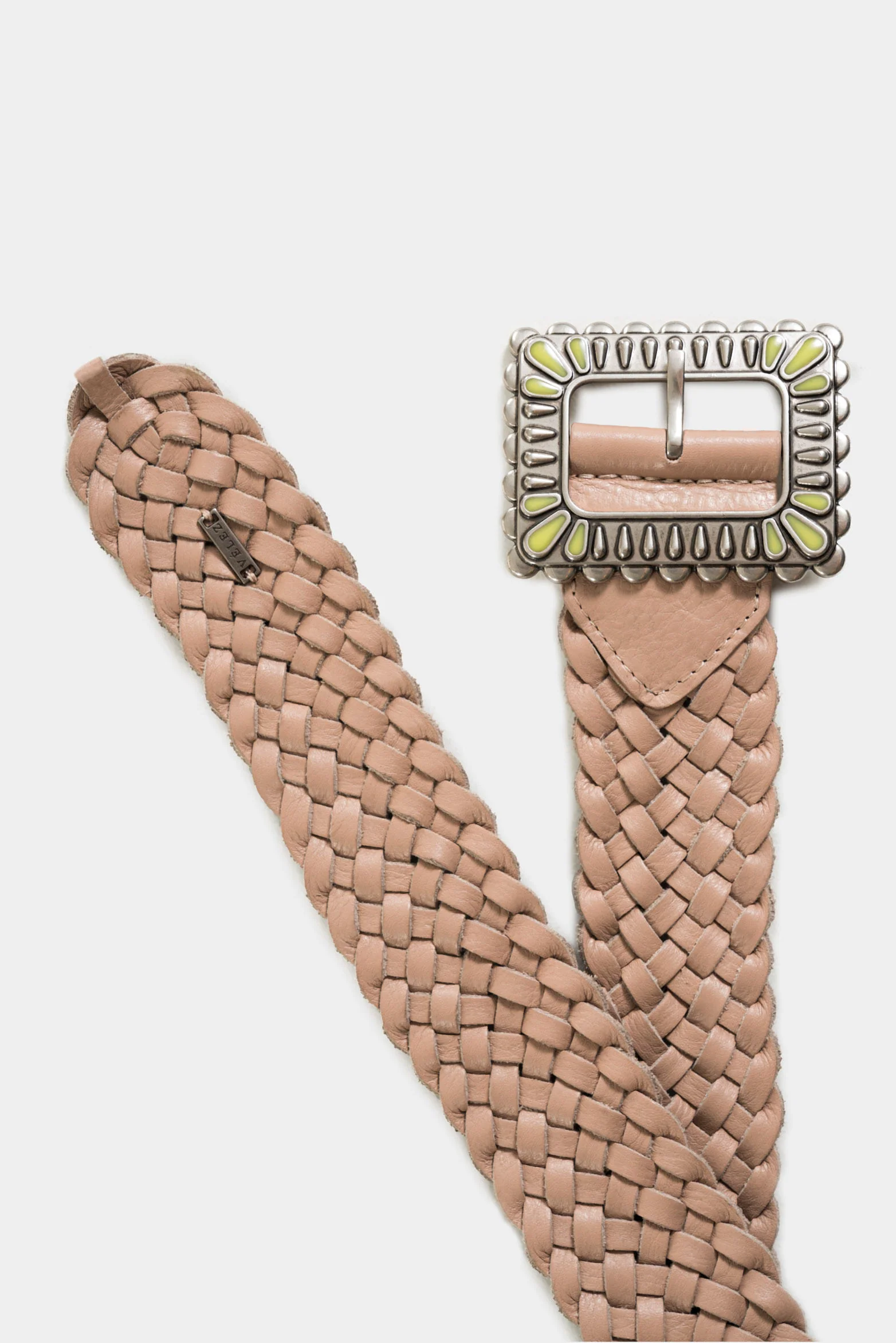 Women's Zermatt Smooth Leather Sash with Braided Tie - Image 3
