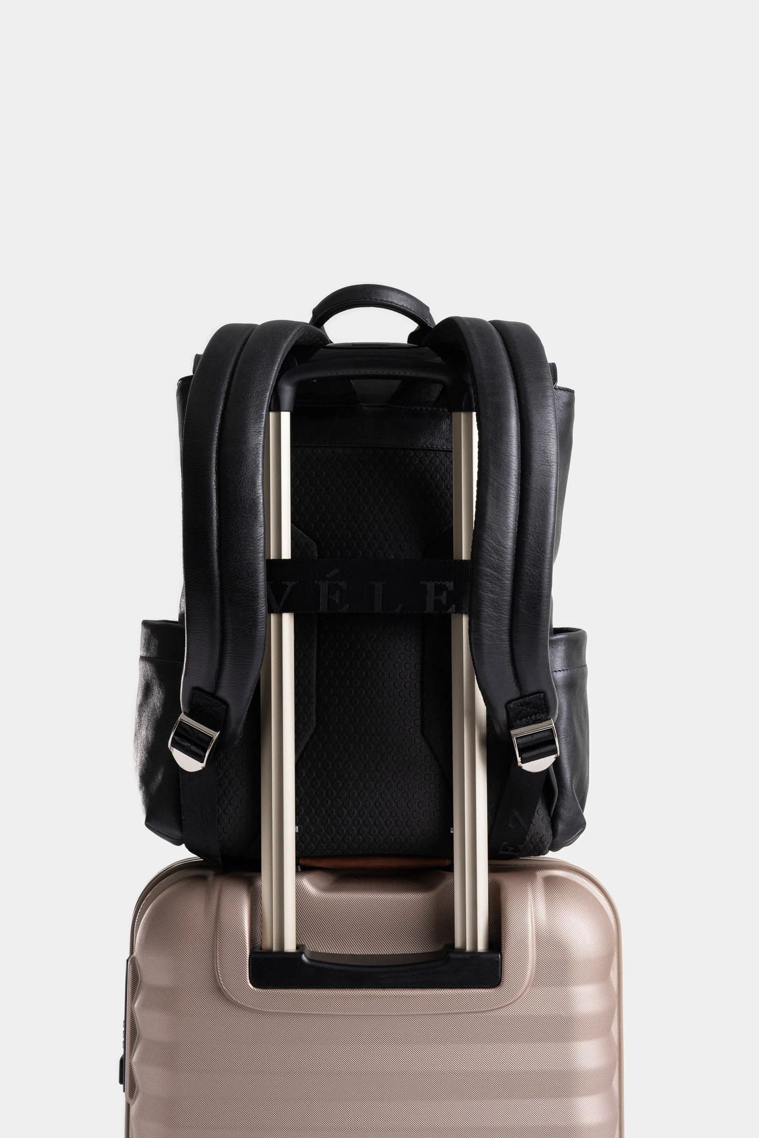 Zermat Leather Backpack for Women Pearl Finish - Image 3